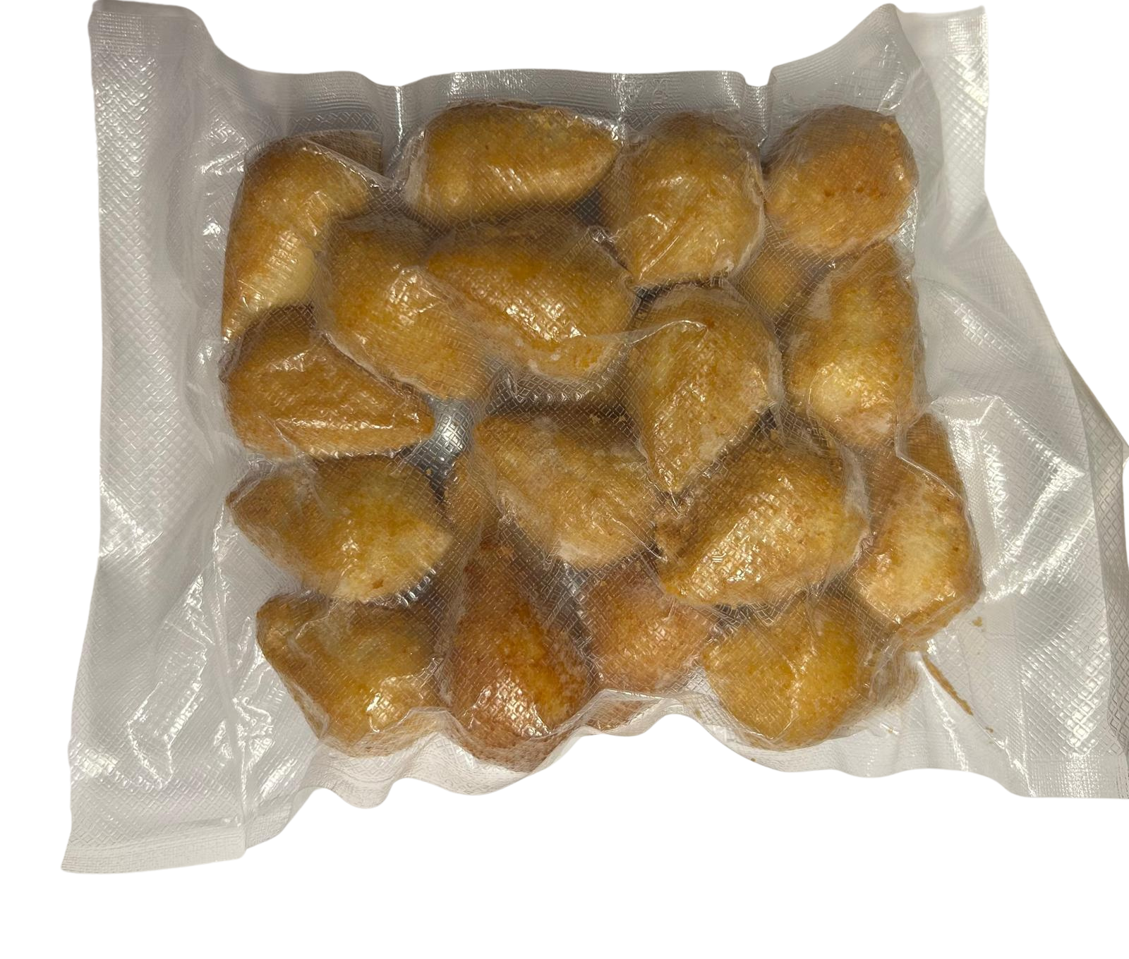 Beignets dorés au poulet effiloché (Coxinha de Frango) – frits et surgelés – Paquet moyen – 20 unités de 25 g (500 g)