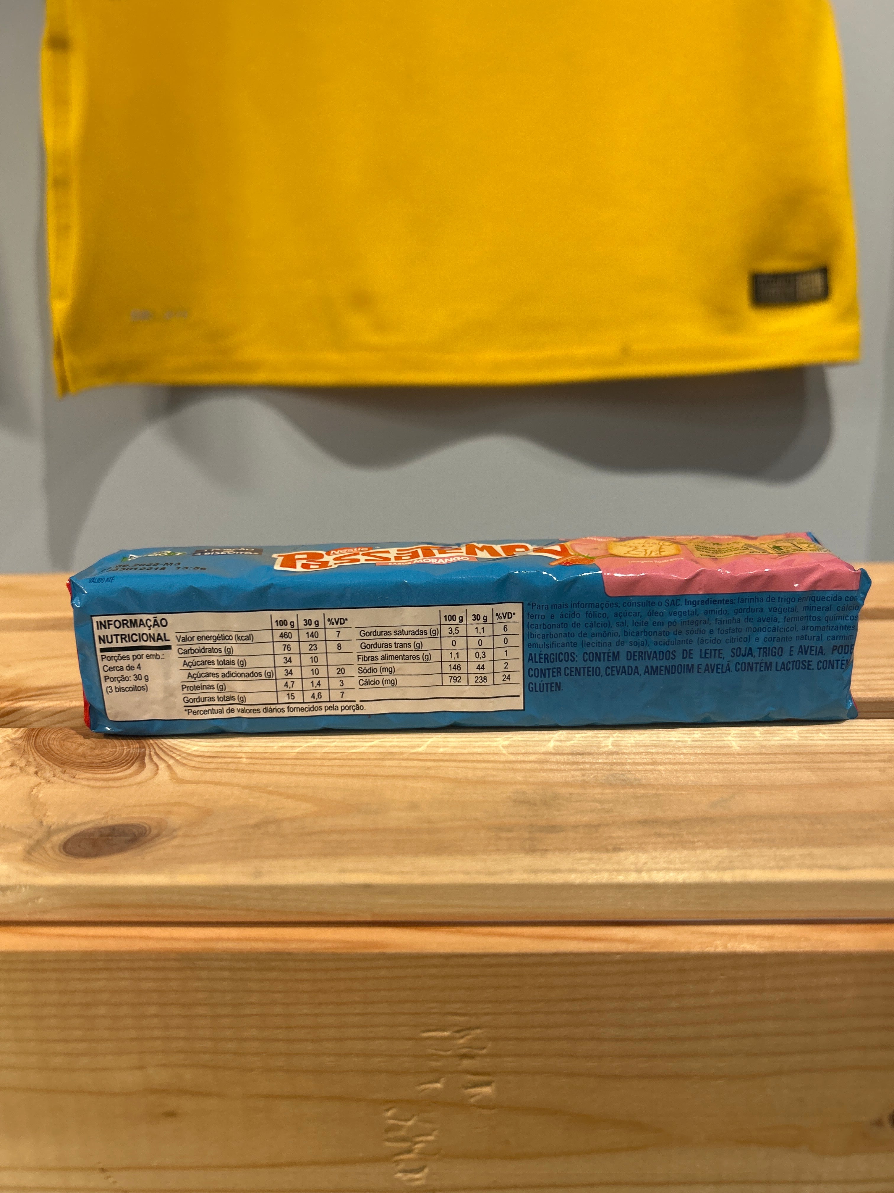 "Passatempo" Biscuits Fourrés à la fraise (Bolacha sabor Morango) NESTLÉ - 130g - Promoção