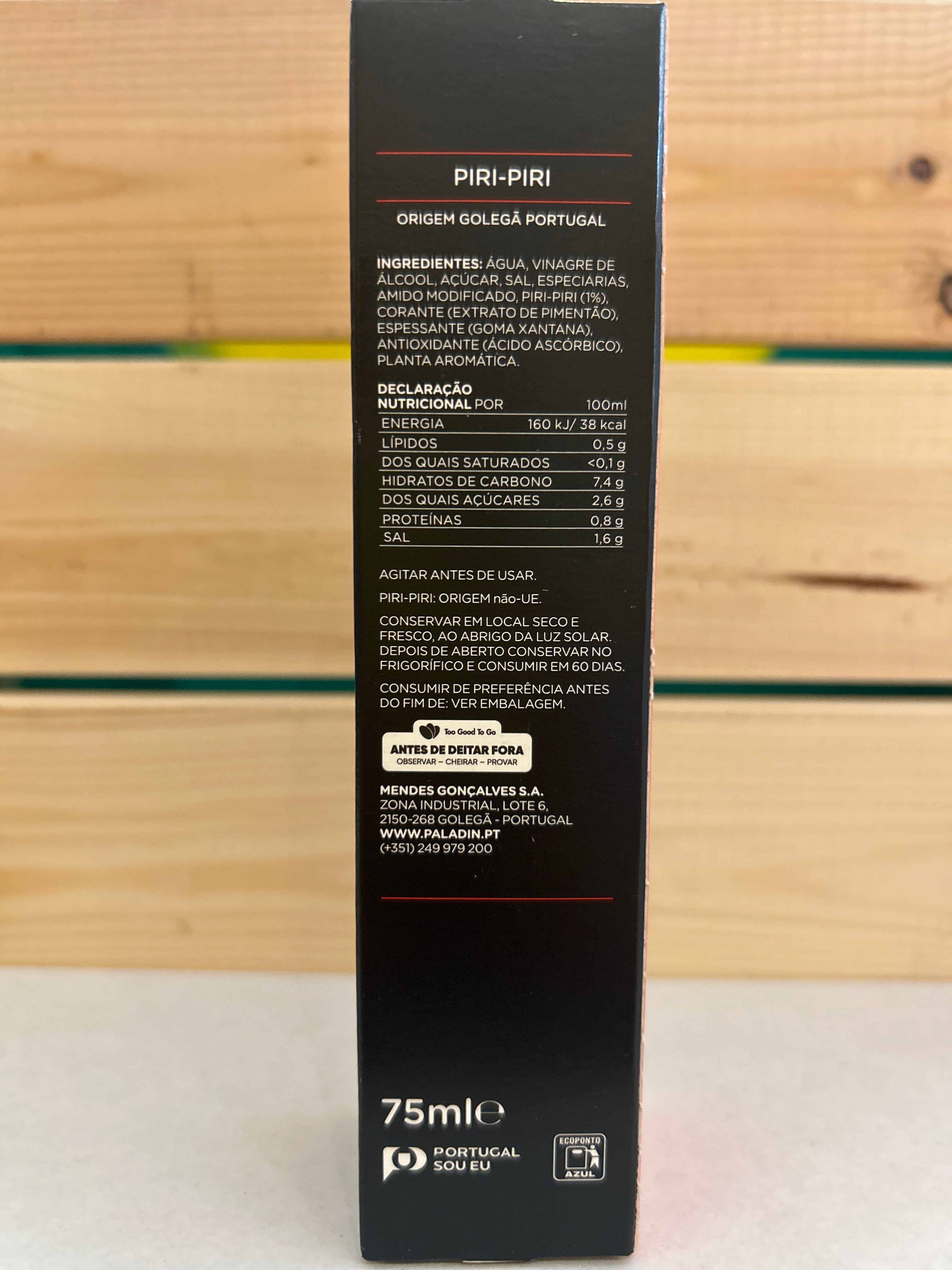 Sauce de Piment Piri Piri (Sauce de Piment Piri Piri) - PALADIN SACANA - 75ml