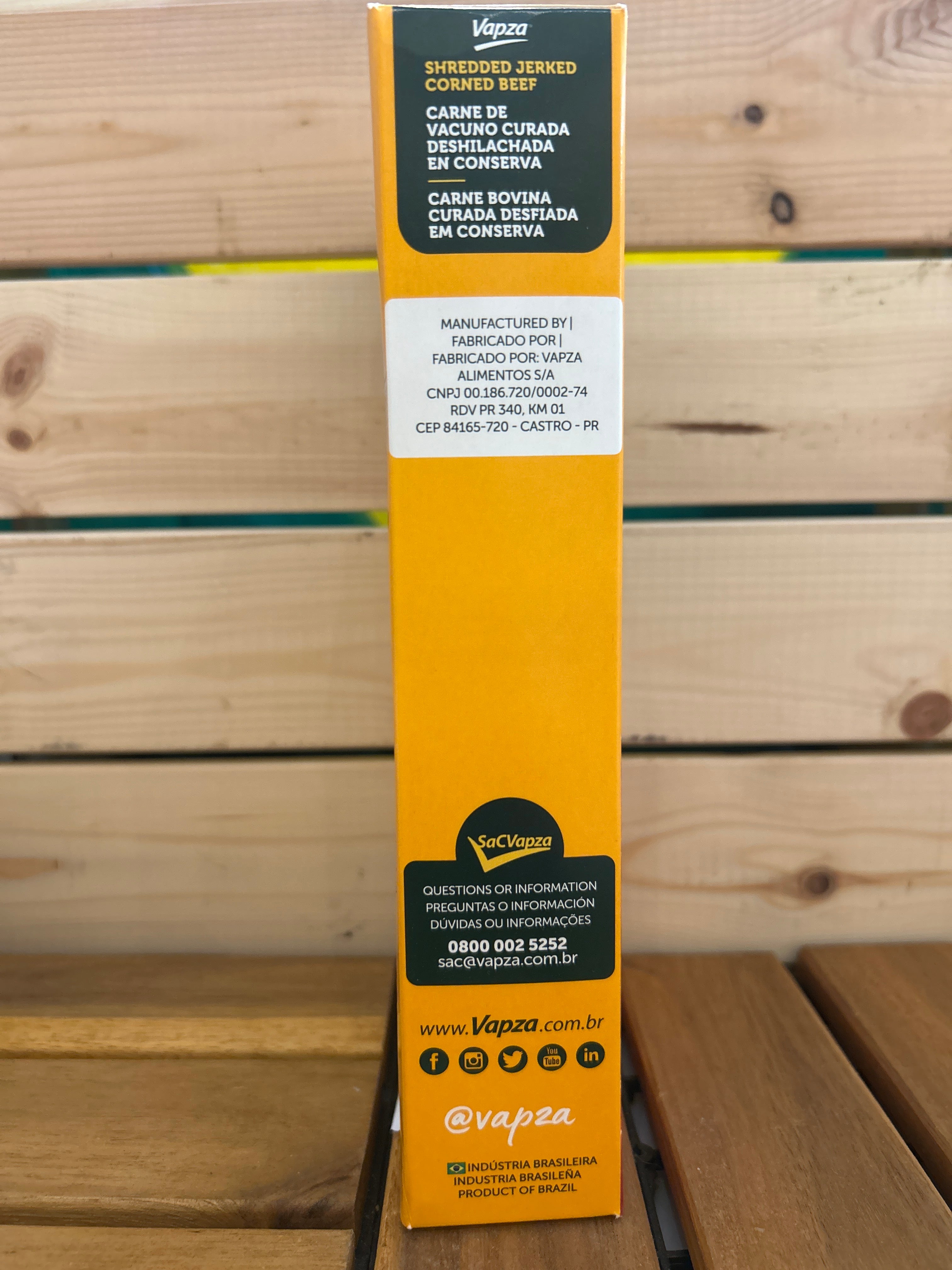 Viande Sèche Effilochée Cuite (Carne Seca Desfiada Cozida) - VAPZA - 400g