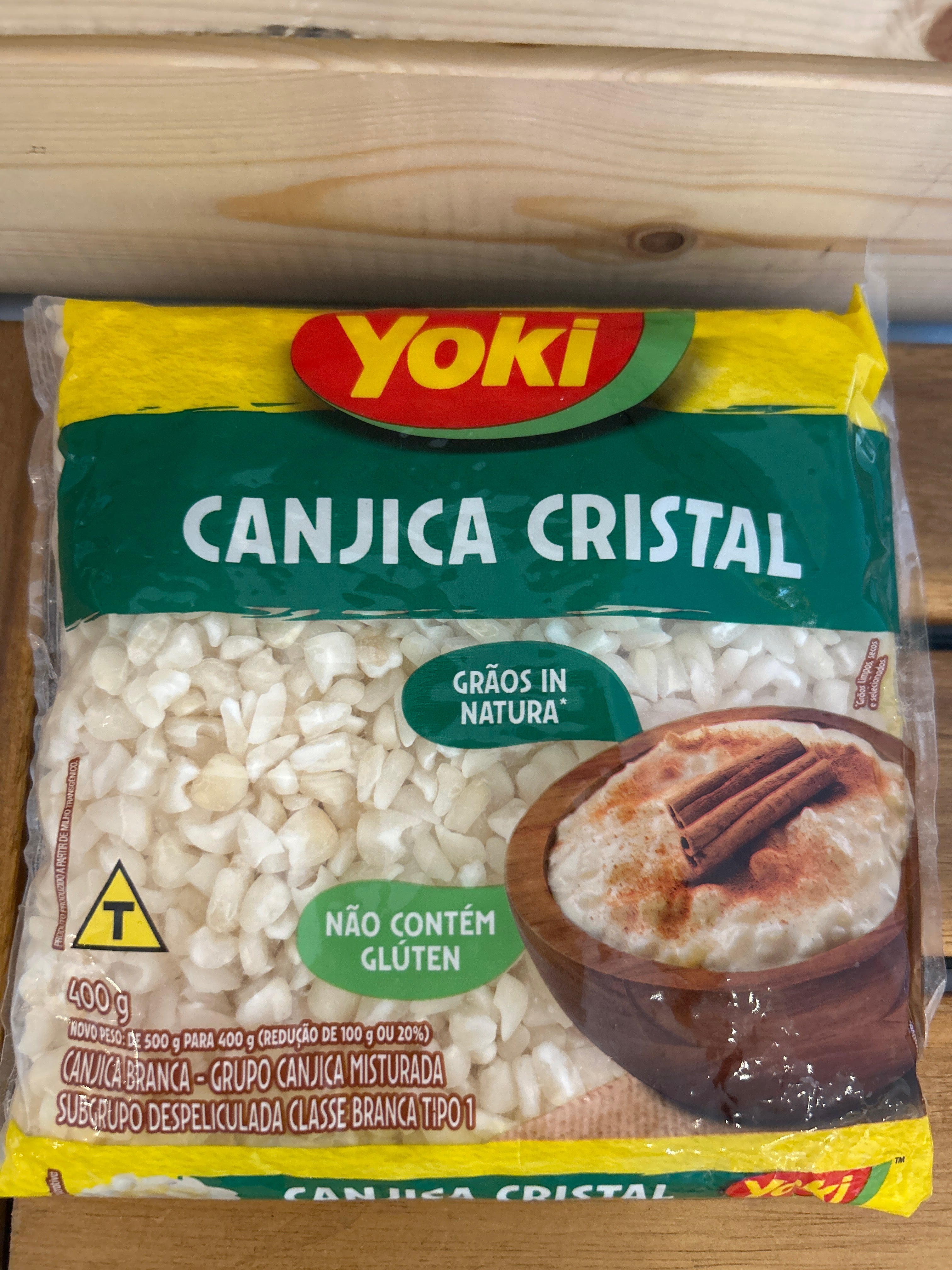 White Dried Corn "Hominy" (Canjica Branca) - YOKI - 400g