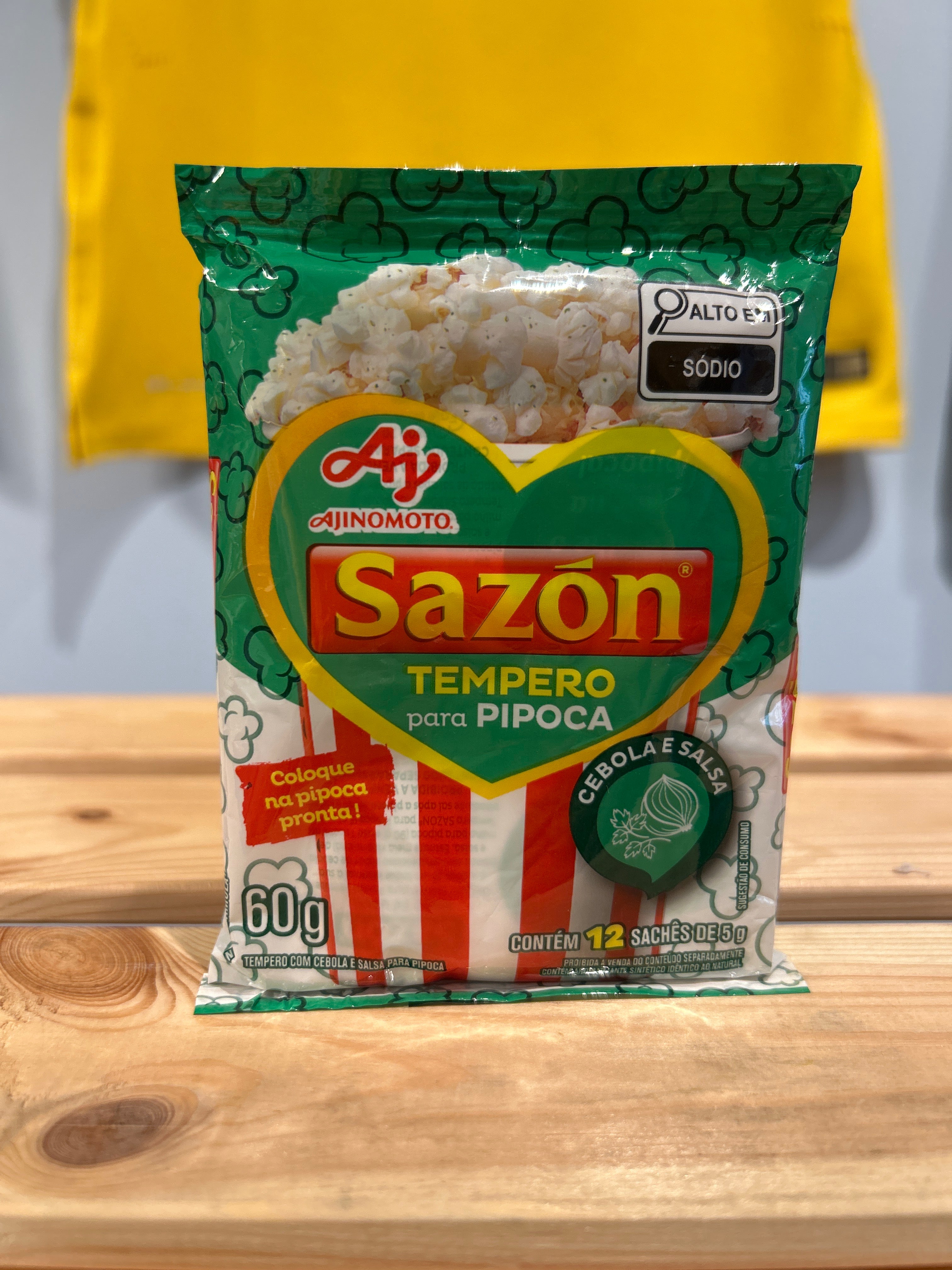 Condimento per popcorn (cipolla e prezzemolo) Tempero per Popcorn Cipolla e Prezzemolo - SAZÓN - 60g