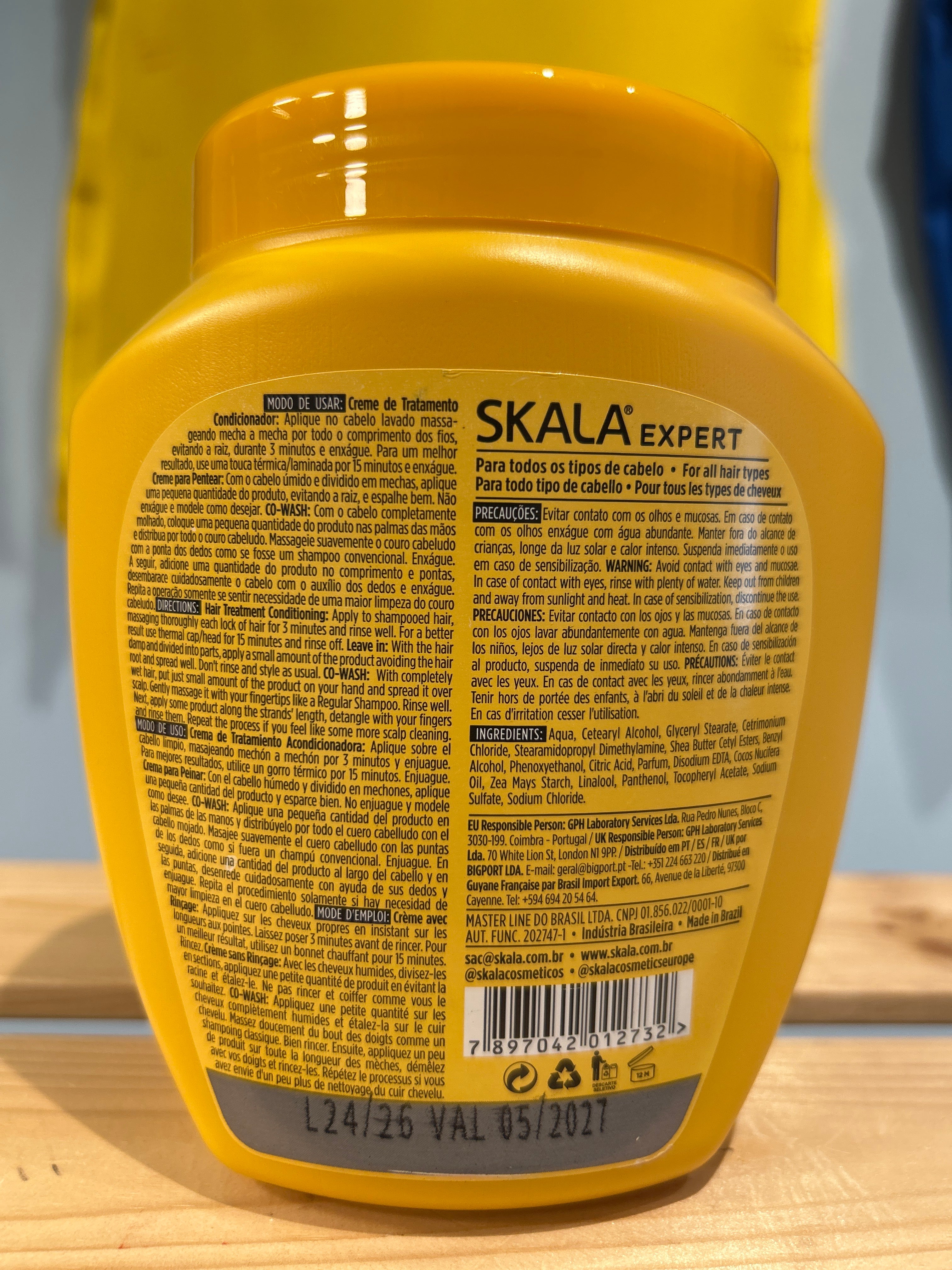 Crème Capillaire Amidon de Maïs (Creme Capilar Amido de Milho) - SKALA - 1kg