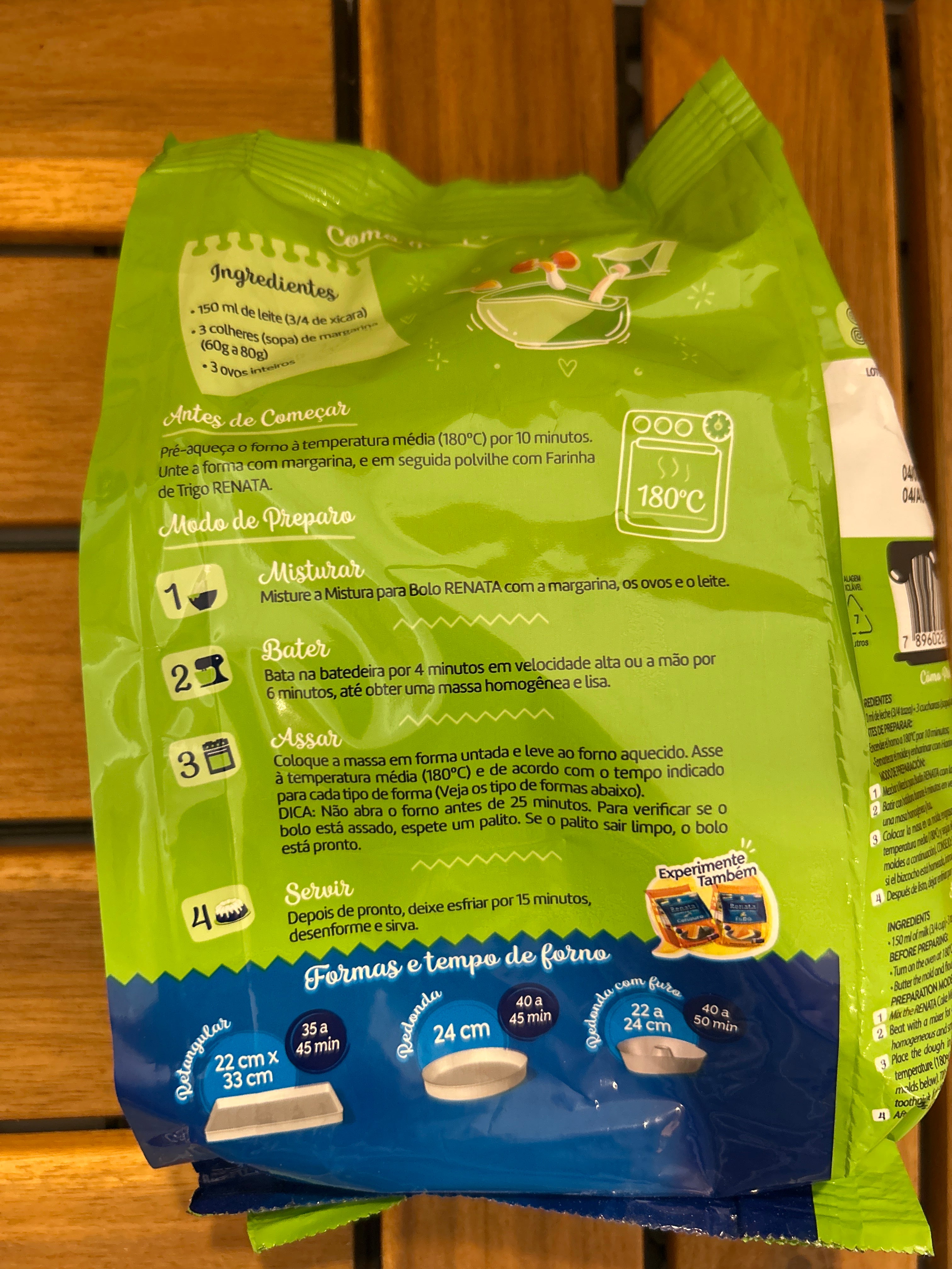 Préparation pour Gâteau à la Noix de Coco (Mistura para Bolo de Coco) - RENATA - 400g - Promoção