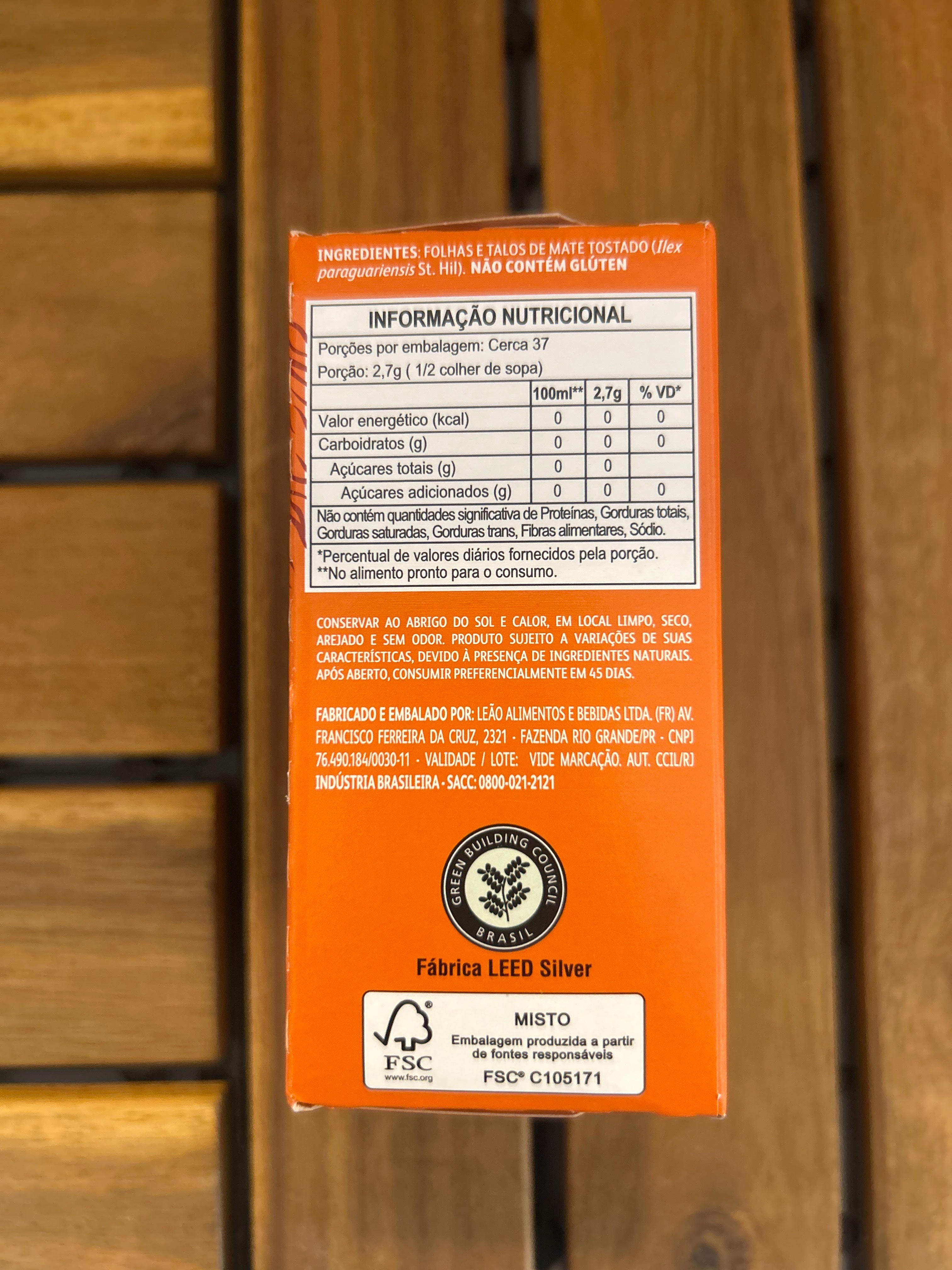 Tisane de maté (Matte Tea Bulk) - LEÃO - 100g