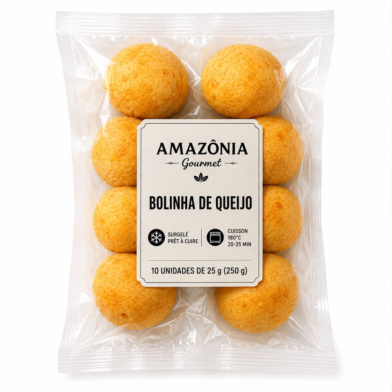 Bocconcini al formaggio (Bolinha de Queijo) – fritti e surgelati – 10 pezzi da 25 g (250 g)