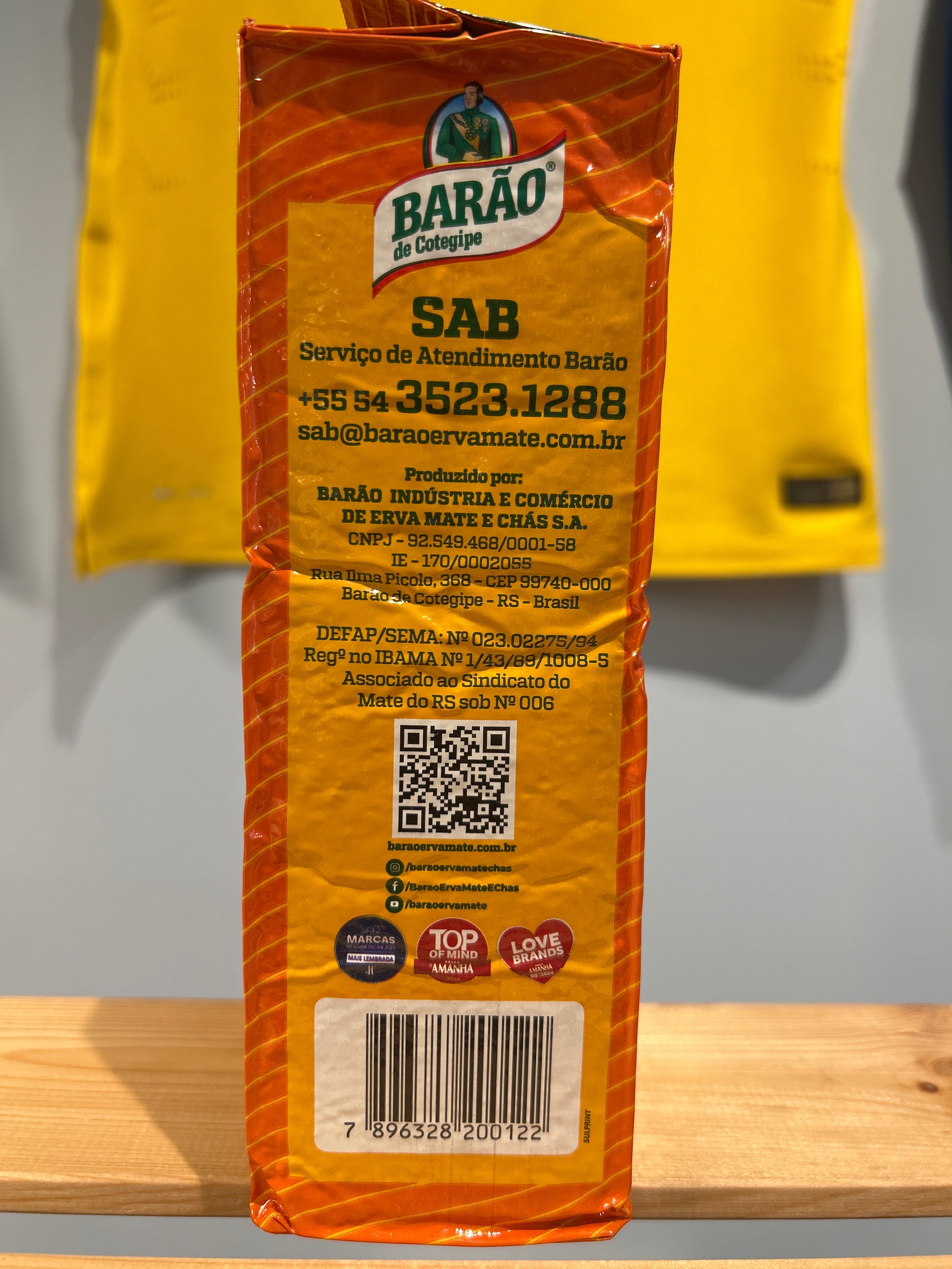 Combo - Erva Mate Chimarrão (Yerba Maté) - BARÃO - 1kg - Compre 3 unidades e ganhe 10% de desconto