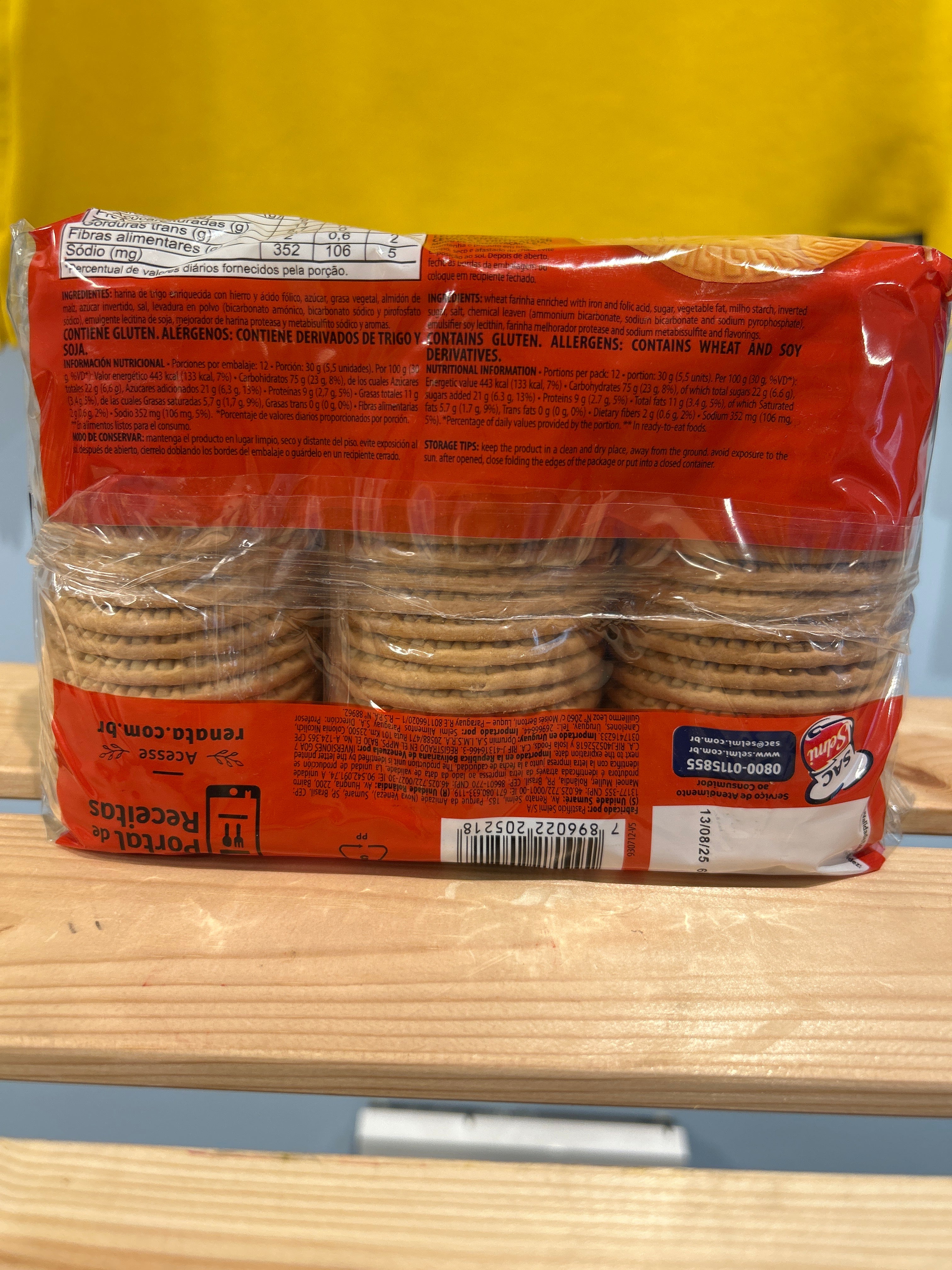 Biscuits à la farine de blé saveur vanille (Biscoito Maria) - RENATA - 360g