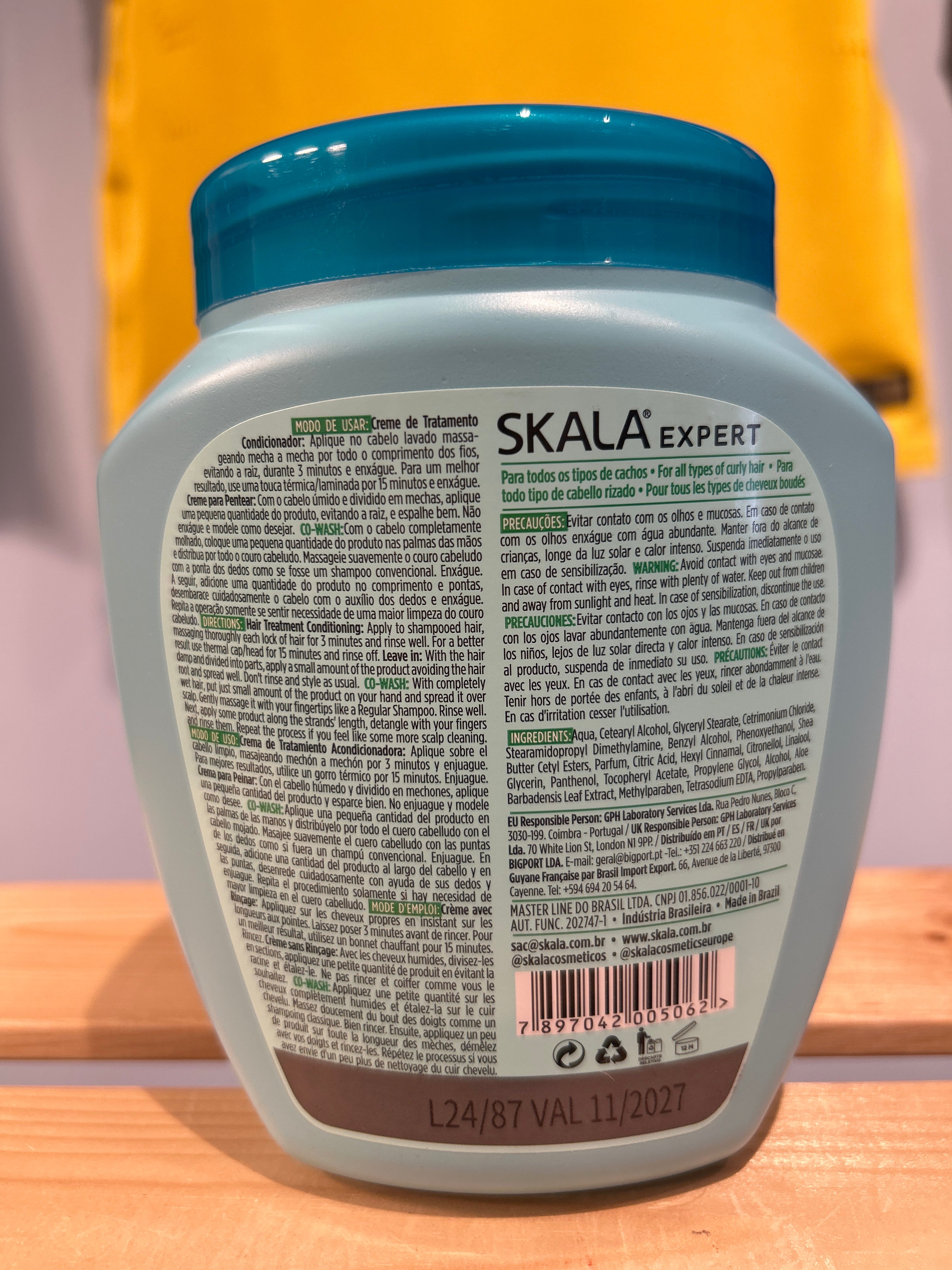 Crème Capillaire Aloe Vera Hydronutritif (Creme Capilar Babosa Hidronutritivo)- SKALA - 1kg