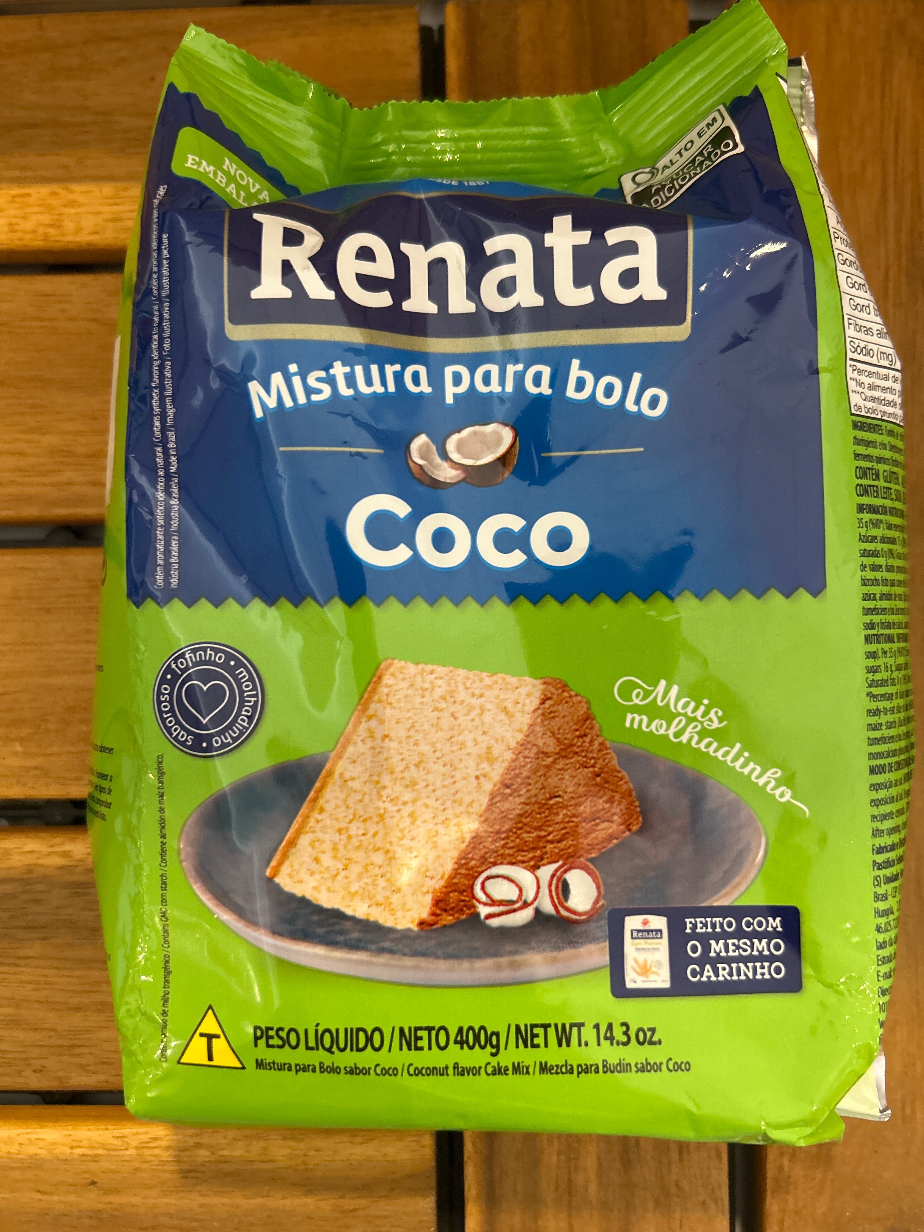 Préparation pour Gâteau à la Noix de Coco (Mistura para Bolo de Coco) - RENATA - 400g - Promoção