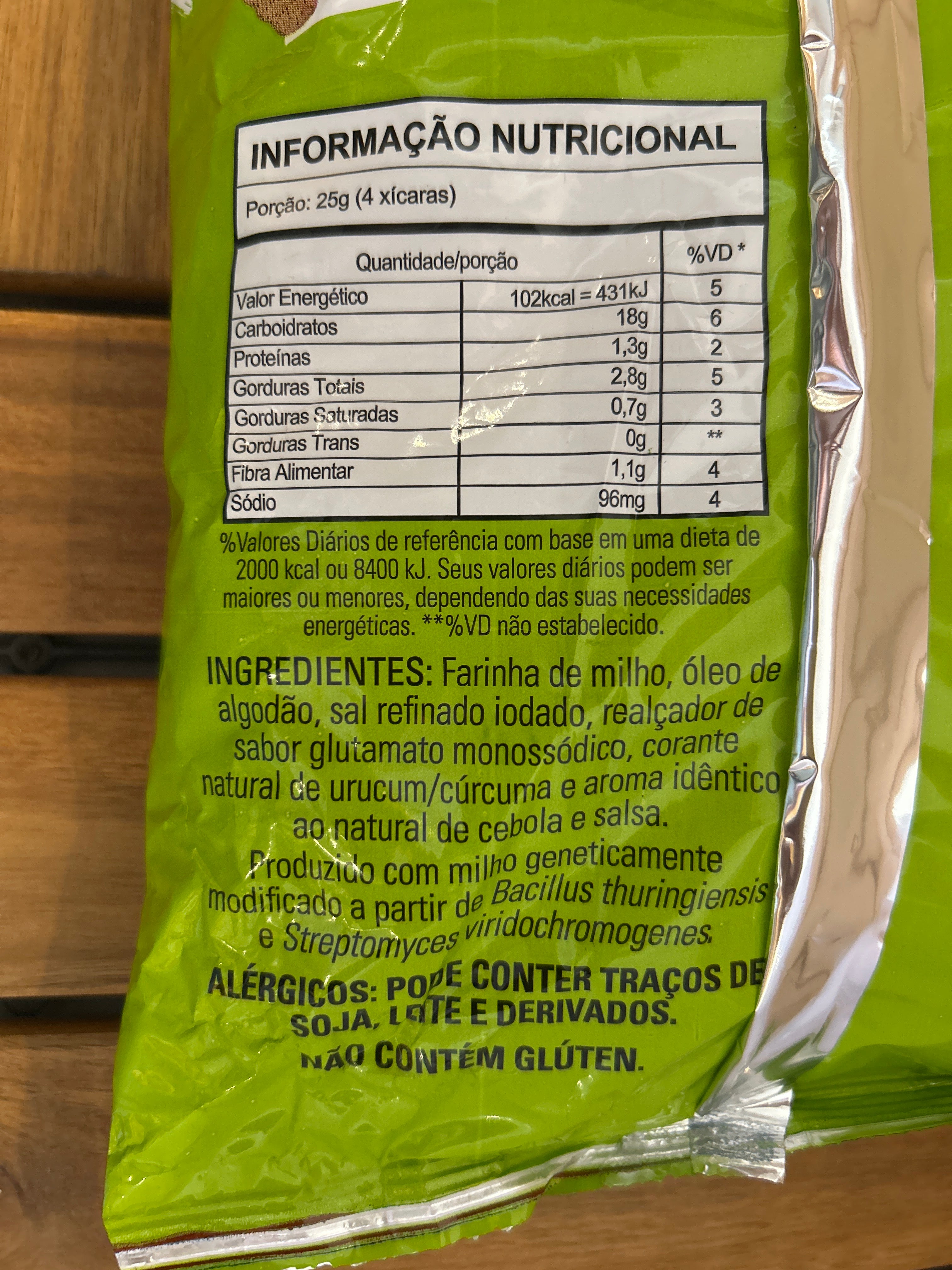 Snack saveur oignon et persil (Salgadinho Xipão Cebola com Salsa) - ARITANA - 120g - Promoção