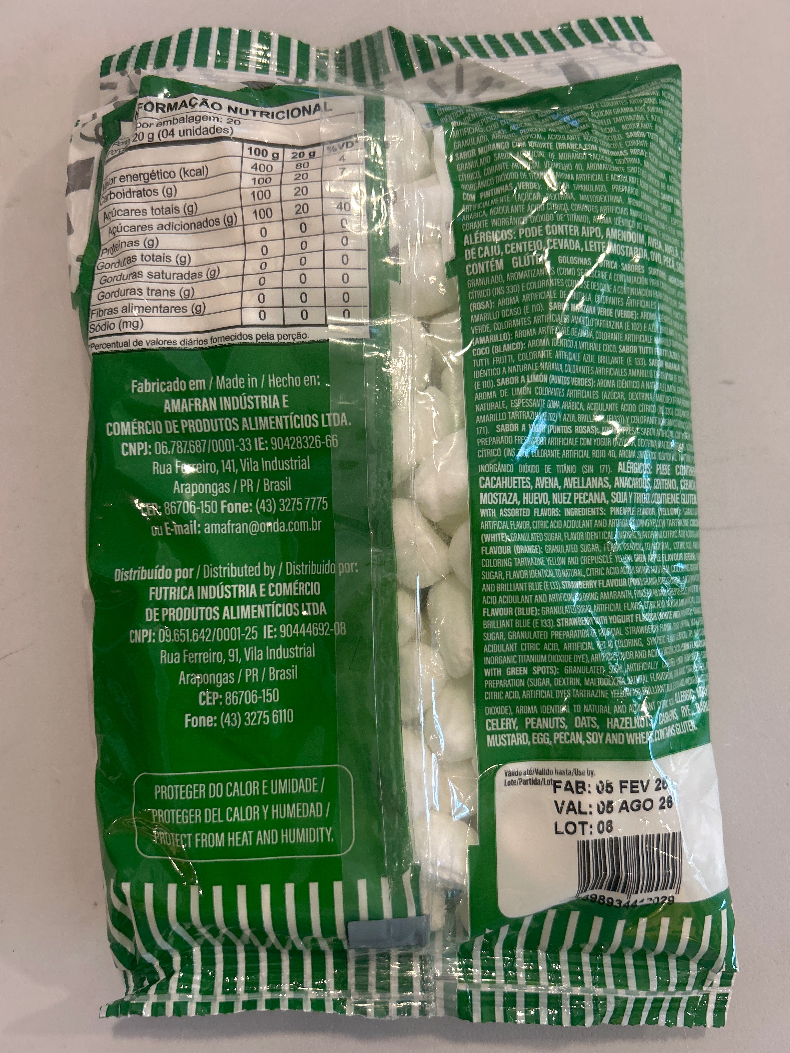 Bonbons alla noce di cocco (Bala de Coco) - FUTRICA - 400g