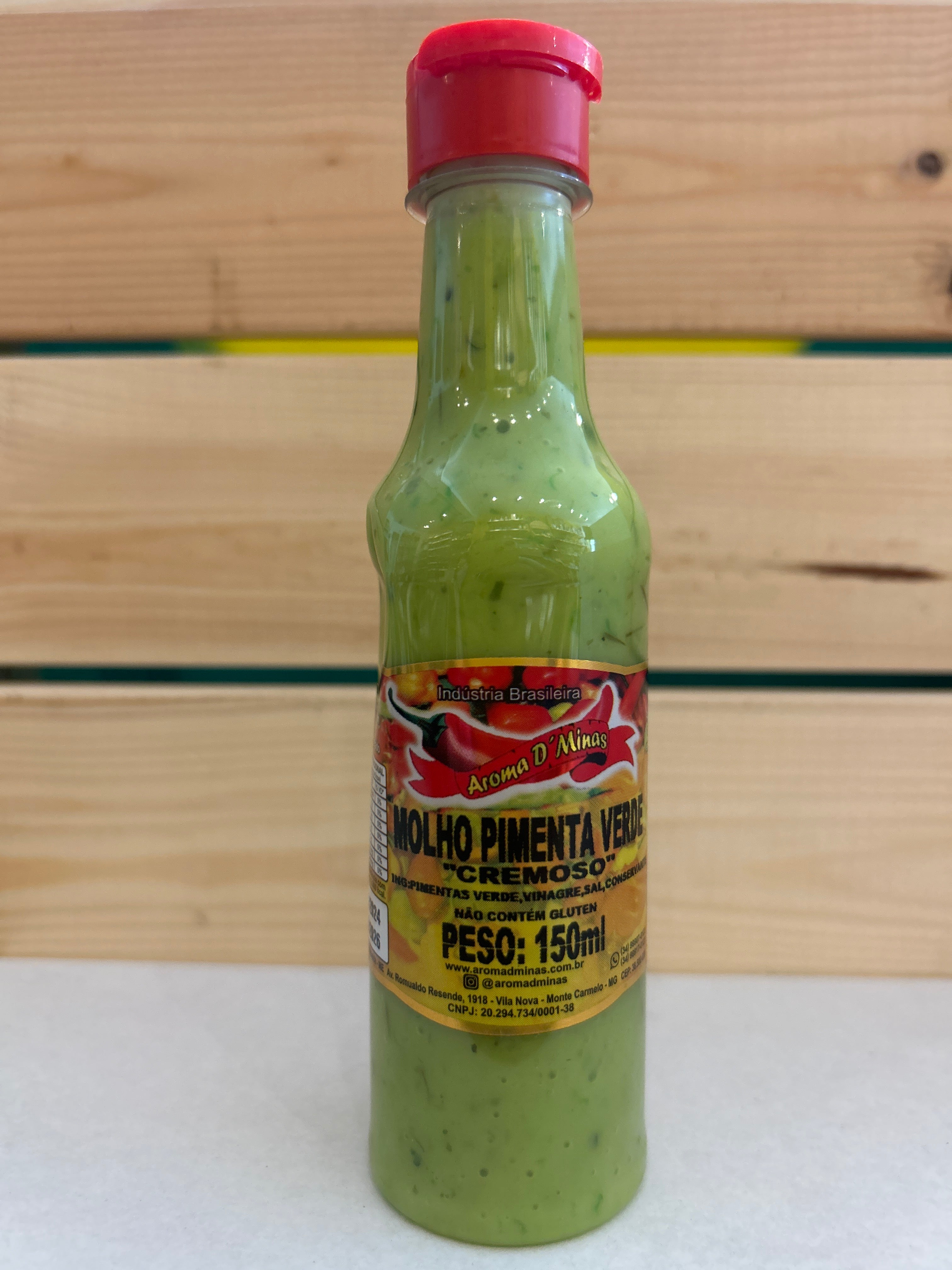 Sauce Piments Vert (Molho de Pimenta Verde) - AROMA DE MINAS - 150ml