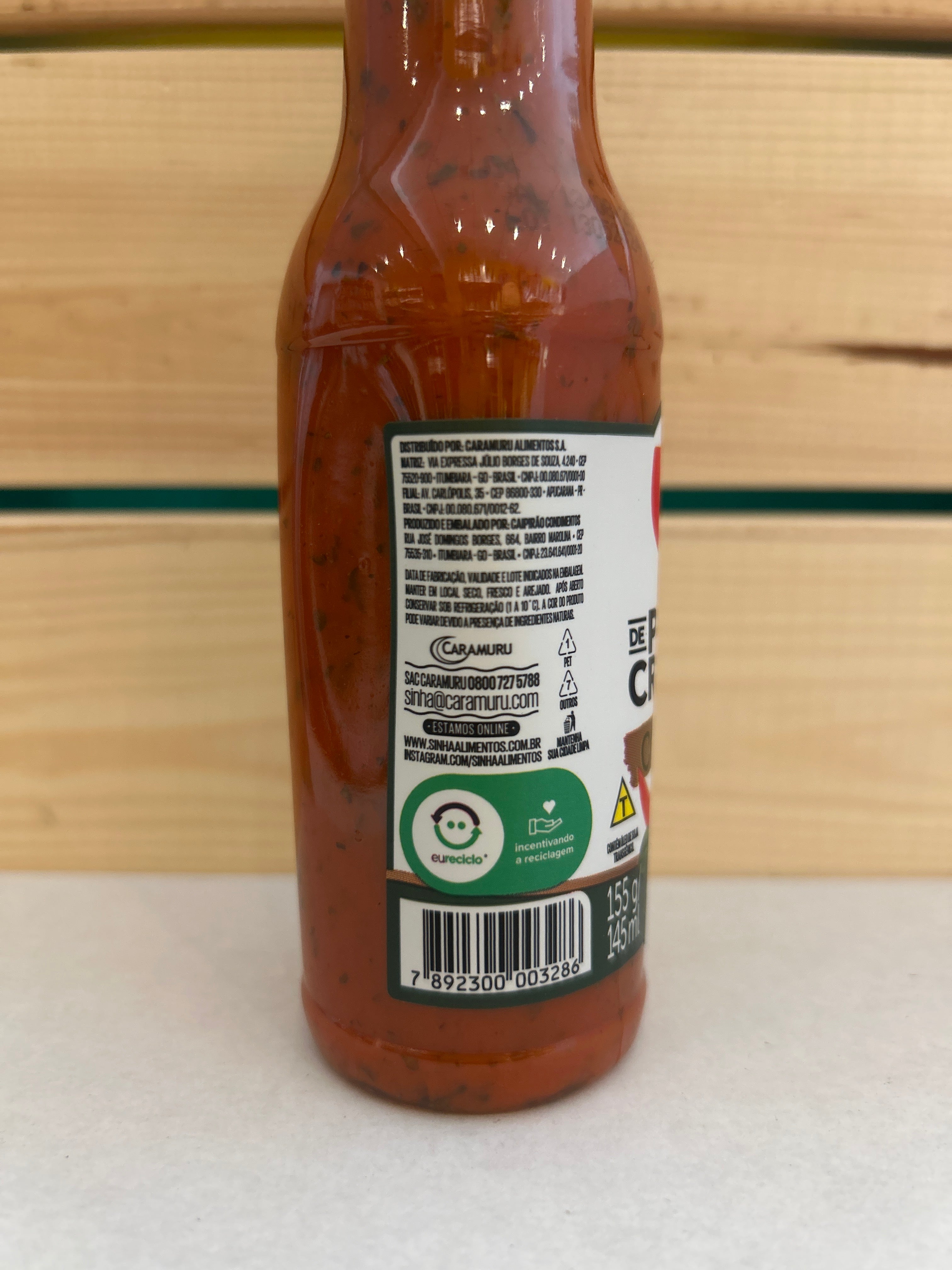 Sauce pimentée crémeuse aux herbes ( Molho Cremoso de Pimenta cremoso )- SINHÁ - 145ml - Promoção