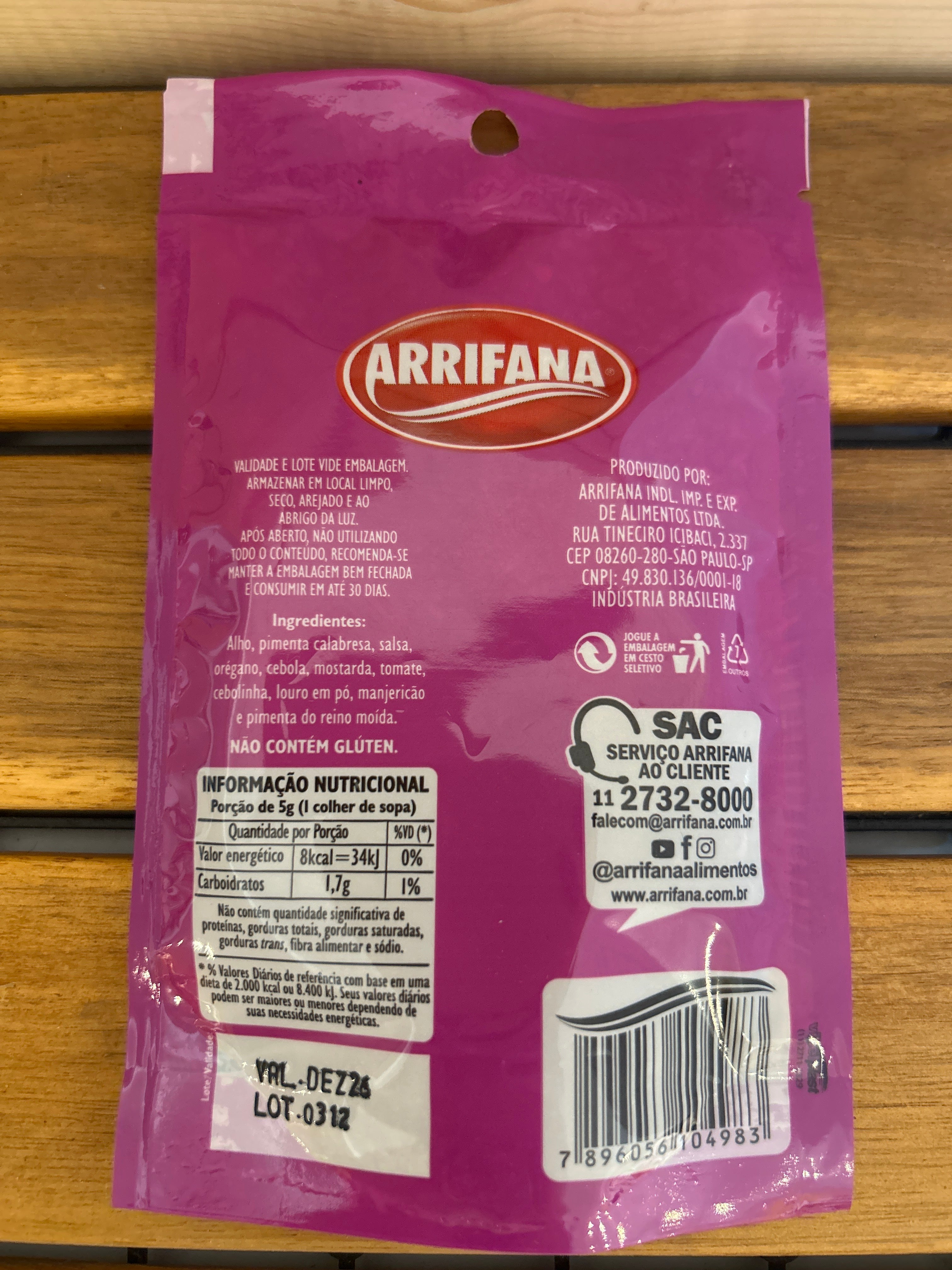 Chimichurri Spice Mix (Chimichurri) - ARRIFANA - 25g