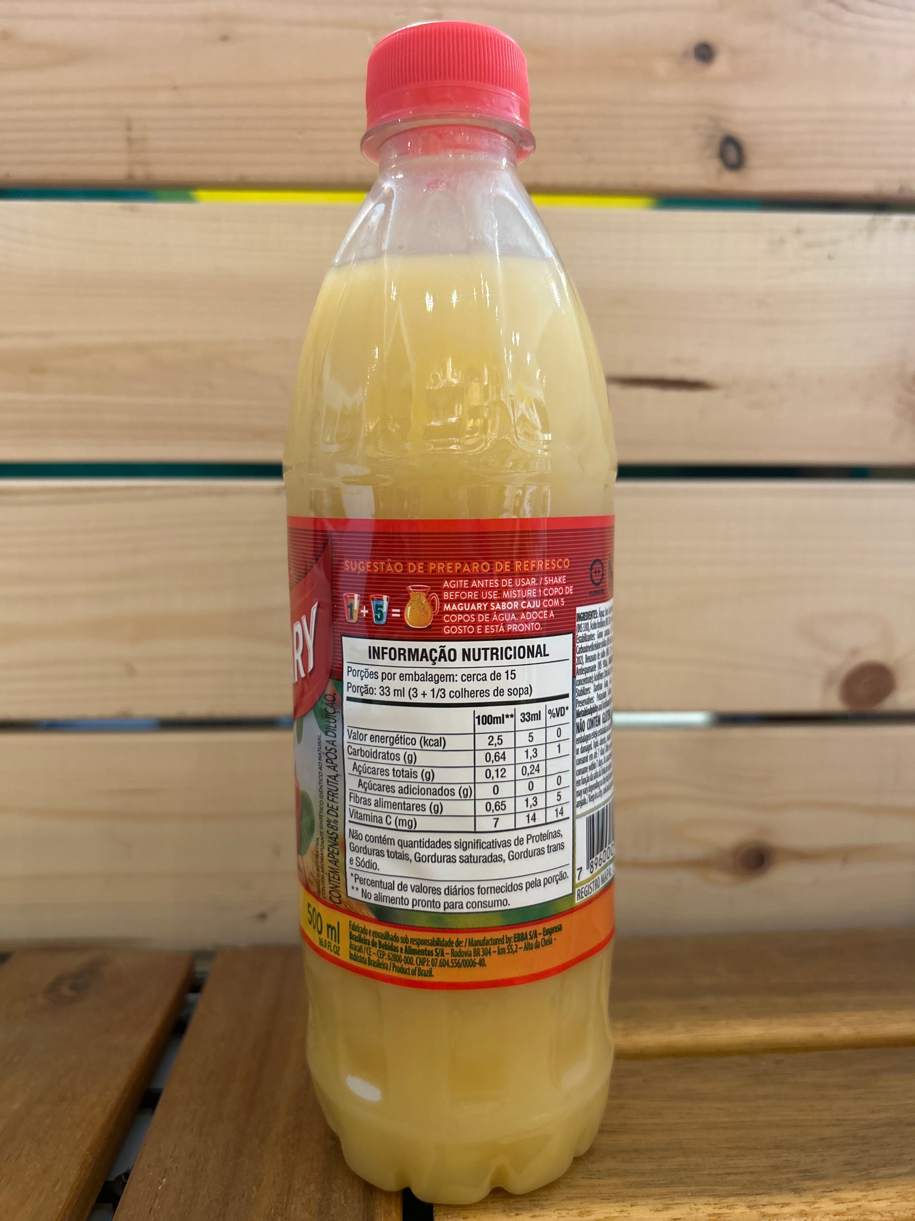 Concentrated Fruit Juice (Cashew Fruits) (Concentrated Cashew Juice) - MAGUARY - 500ml