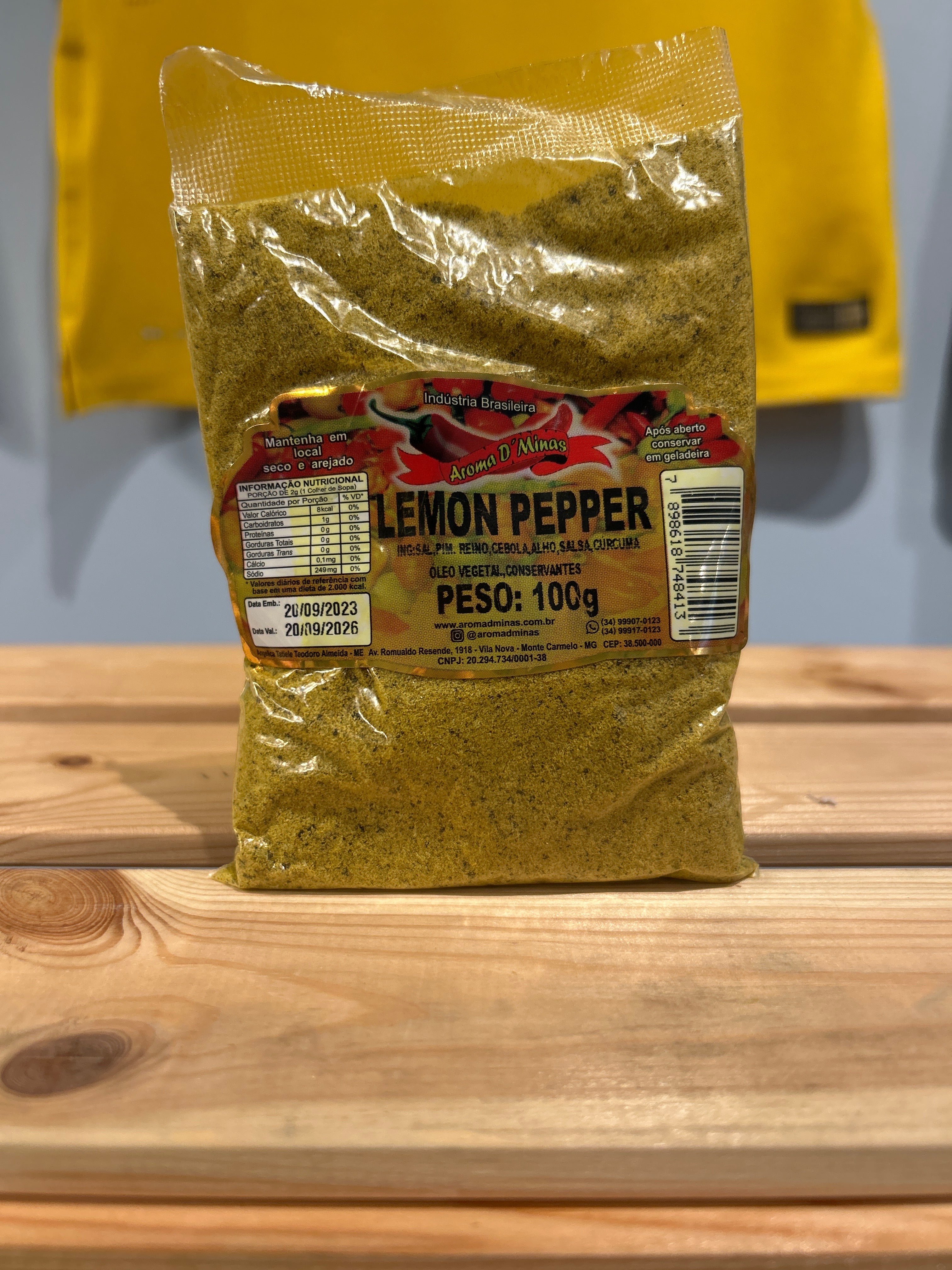 Assaisonnement Poivre & Citron (Assaisonnement Lemon Pepper) - AROMA DE MINAS - 100g