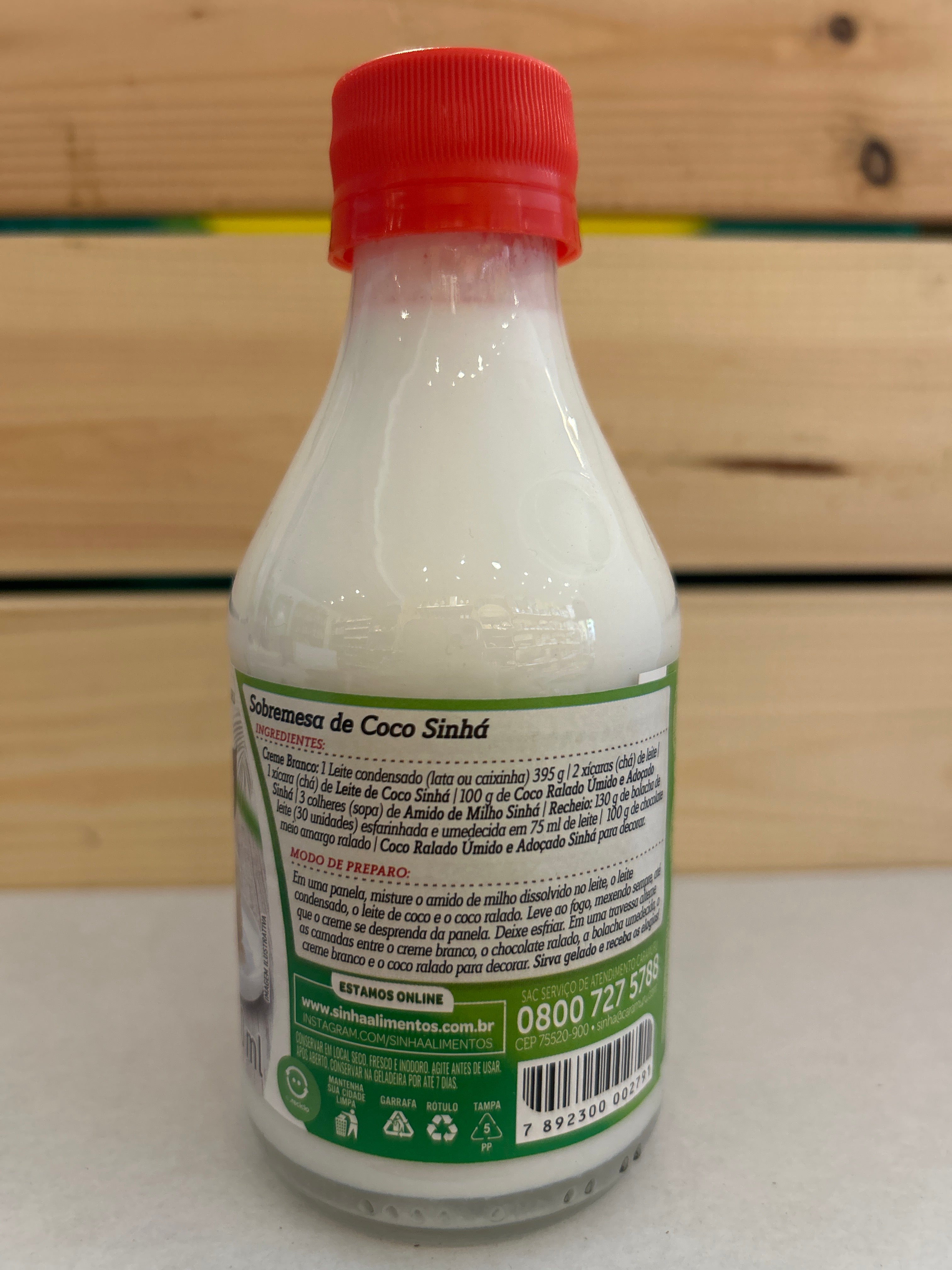 Latte di cocco (Lait de Coco) - Sinhá - 200ml
