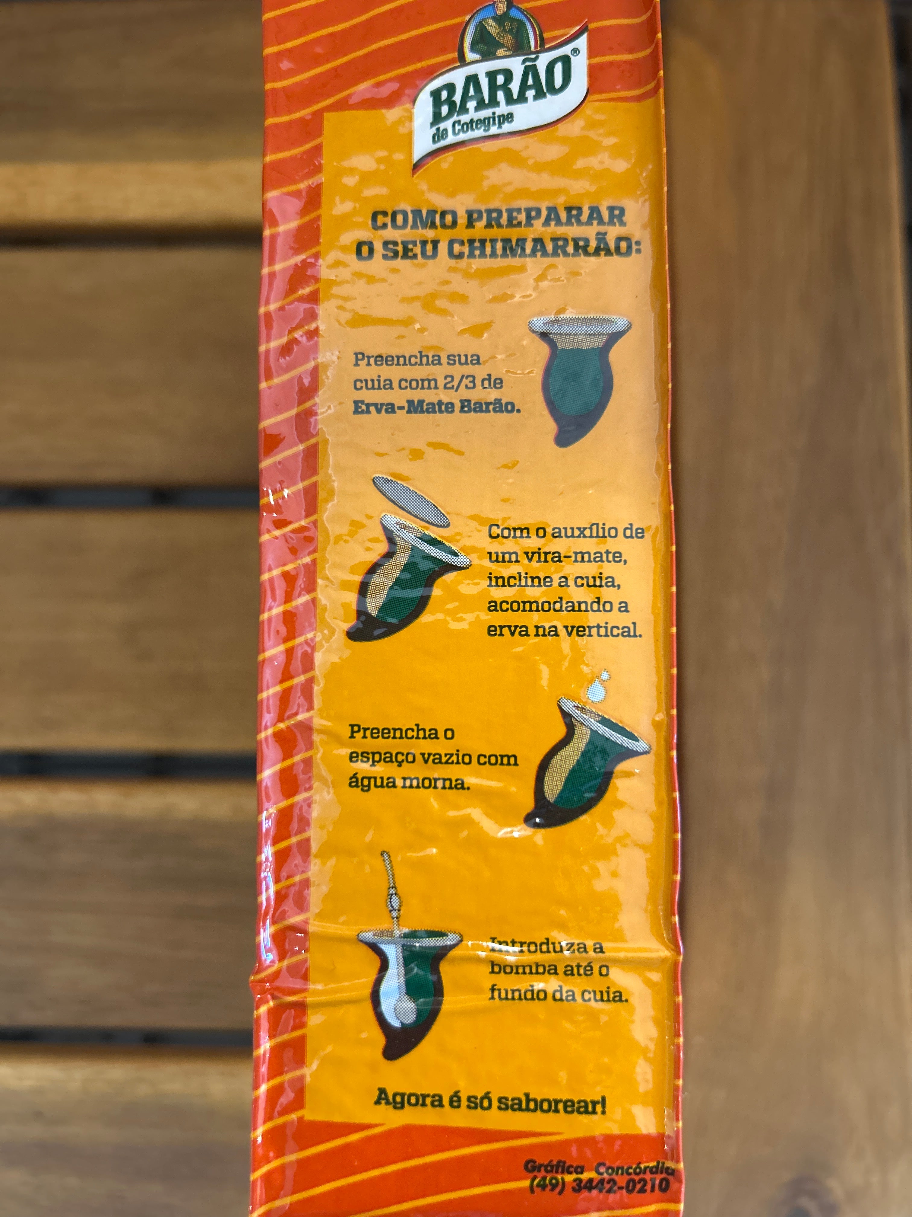 Yerba Maté (Erva Mate Chimarrão) - BARÃO - 500g