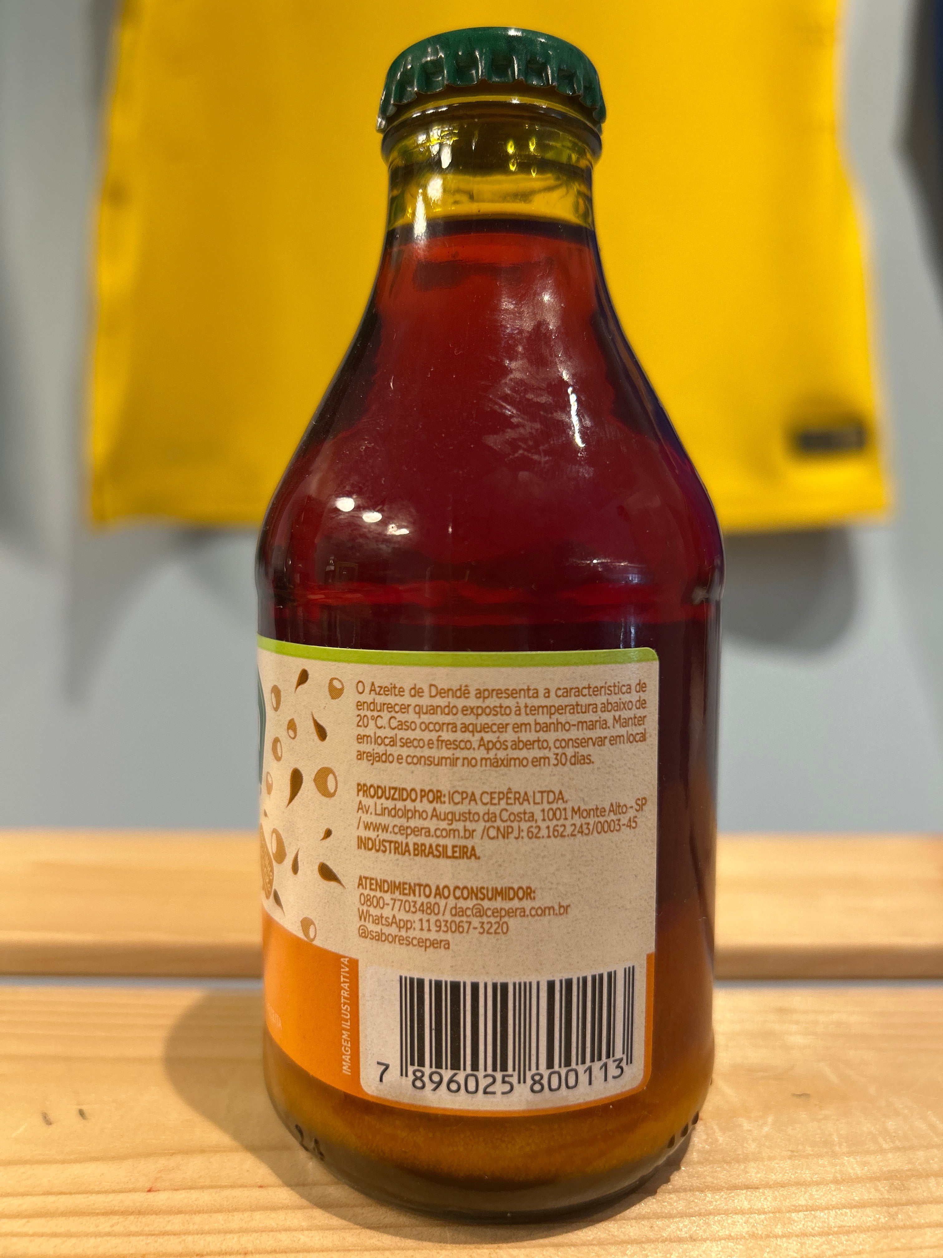 Combo - Azeite de Dendê - CEPÊRA - 200ml - Compre 3 unidades e ganhe 10% de desconto