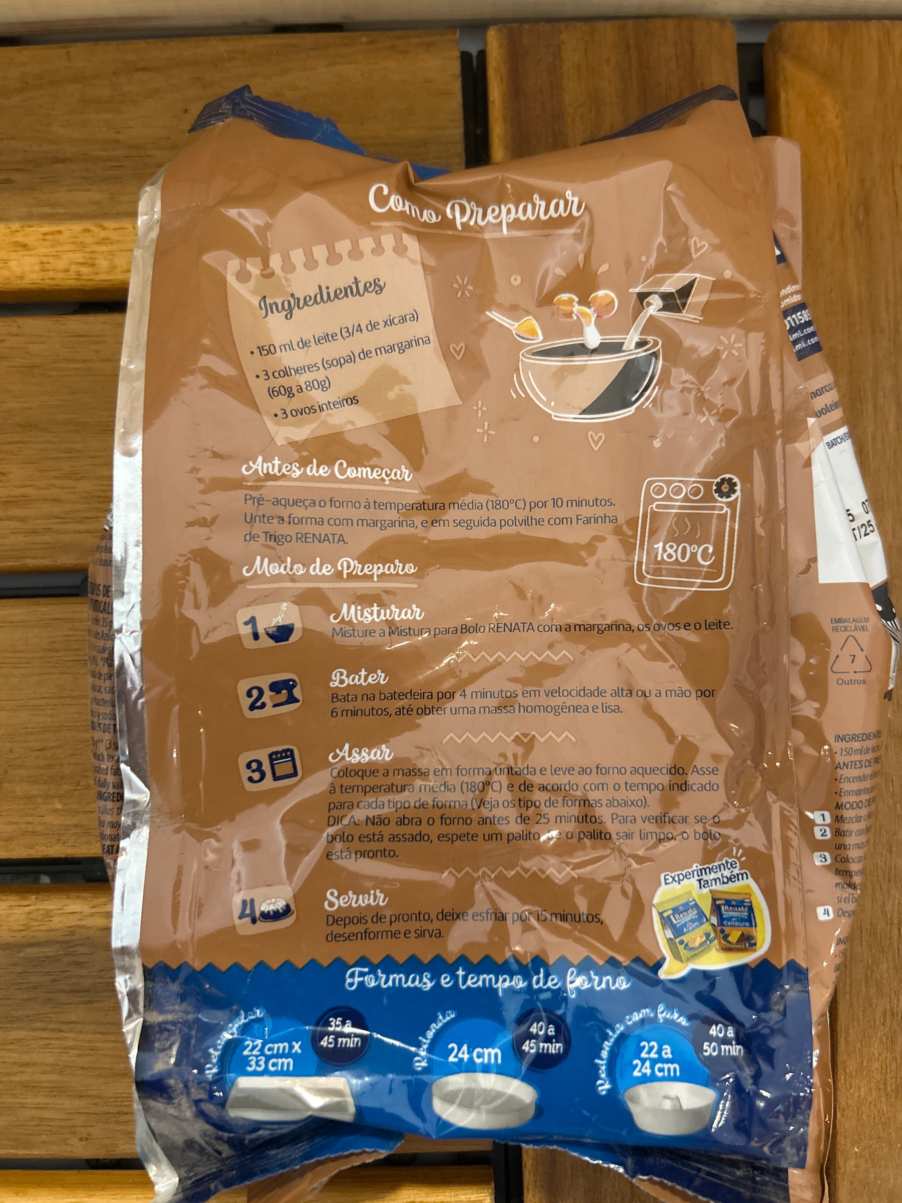 Préparation pour Gâteau Brigadeiro (Mistura para Bolo de Brigadeiro)- RENATA - 400g