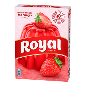 Gelatina em Pó Morango - ROYAL - 114g - Pct c/ 2 saquinhos