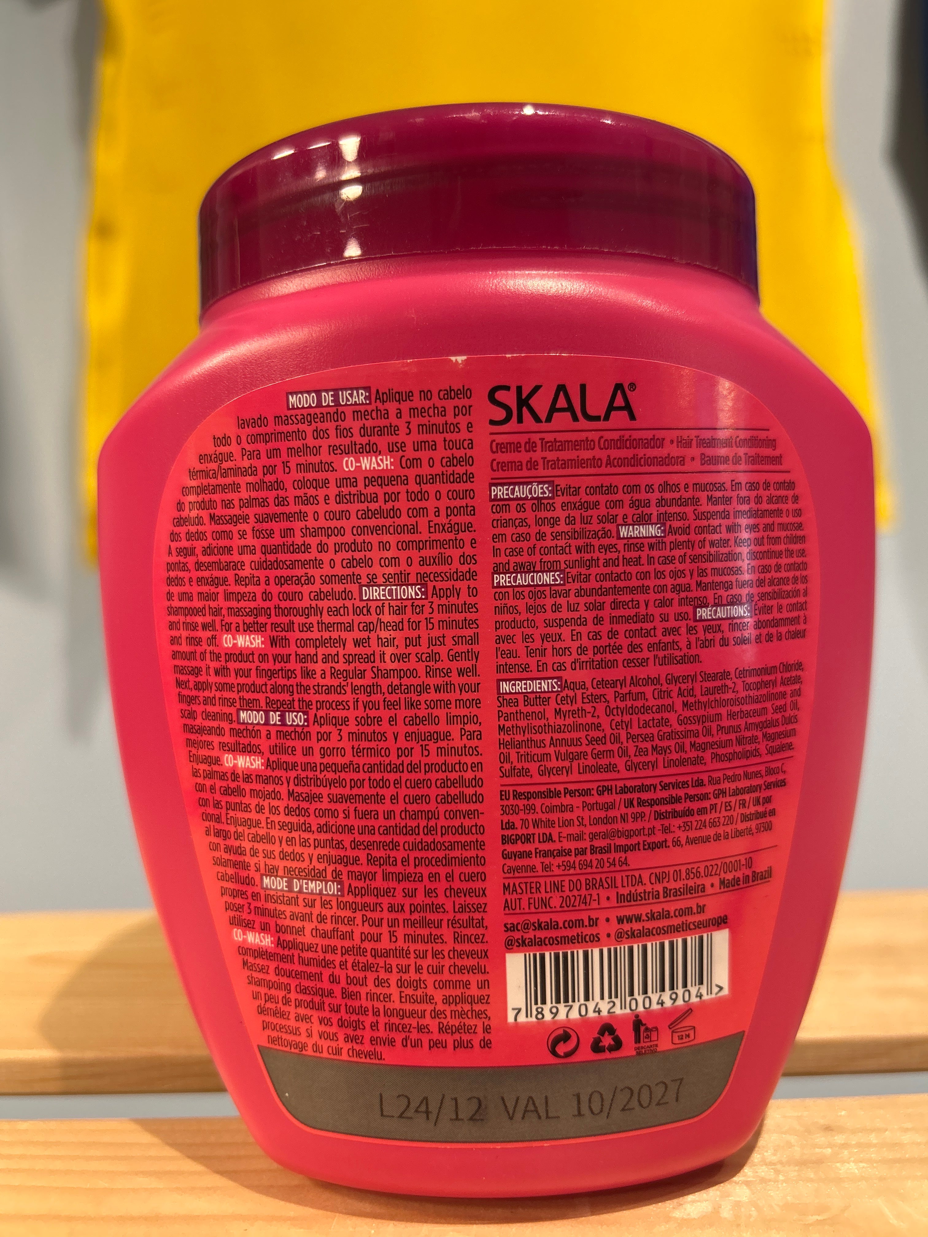 Crème Capillaire Céramides (Creme Capilar Ceramidas) - SKALA - 1kg