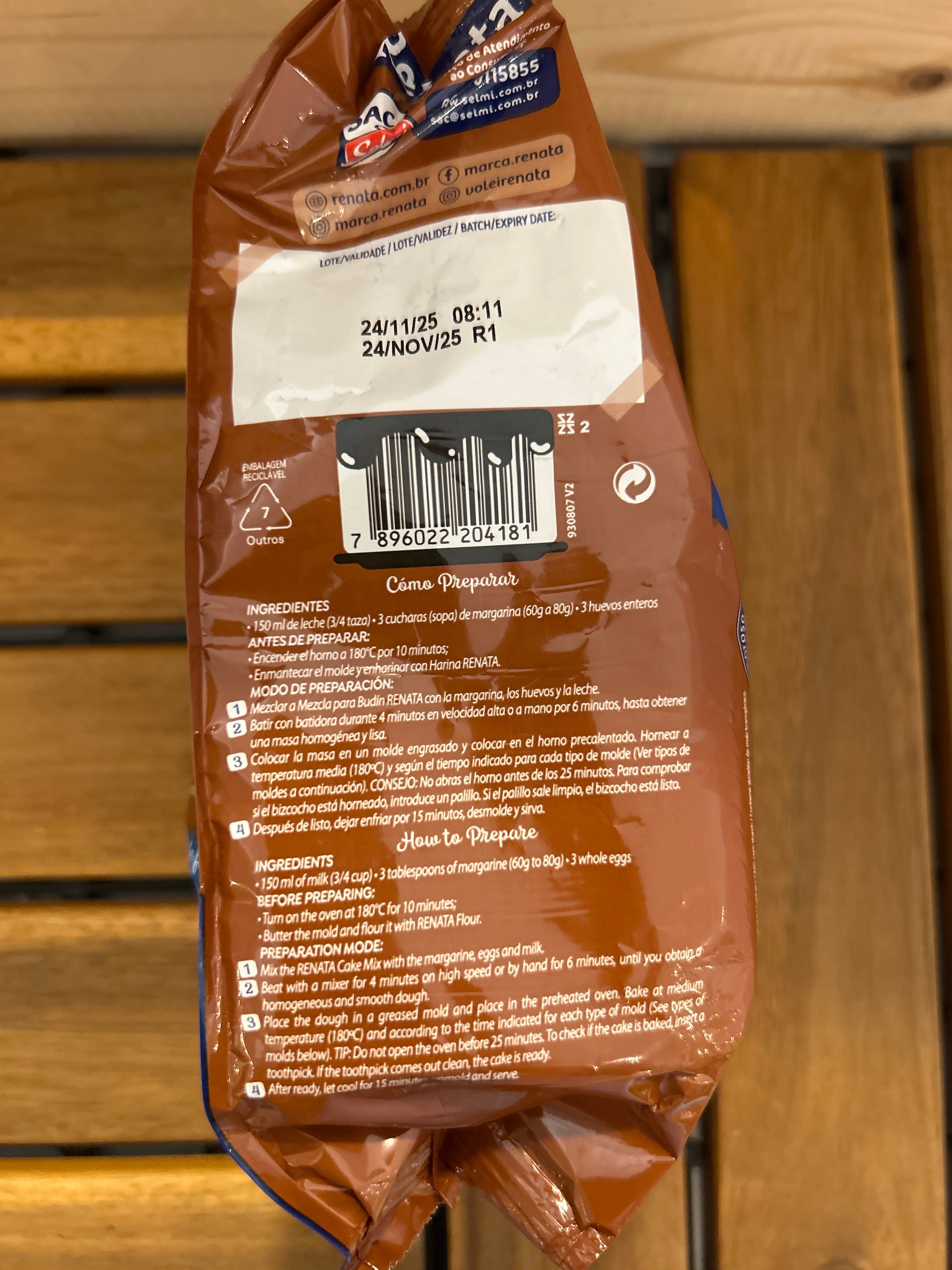 Preparazione per Torta al Cioccolato (Mistura per Torta al Cioccolato) - RENATA - 400g
