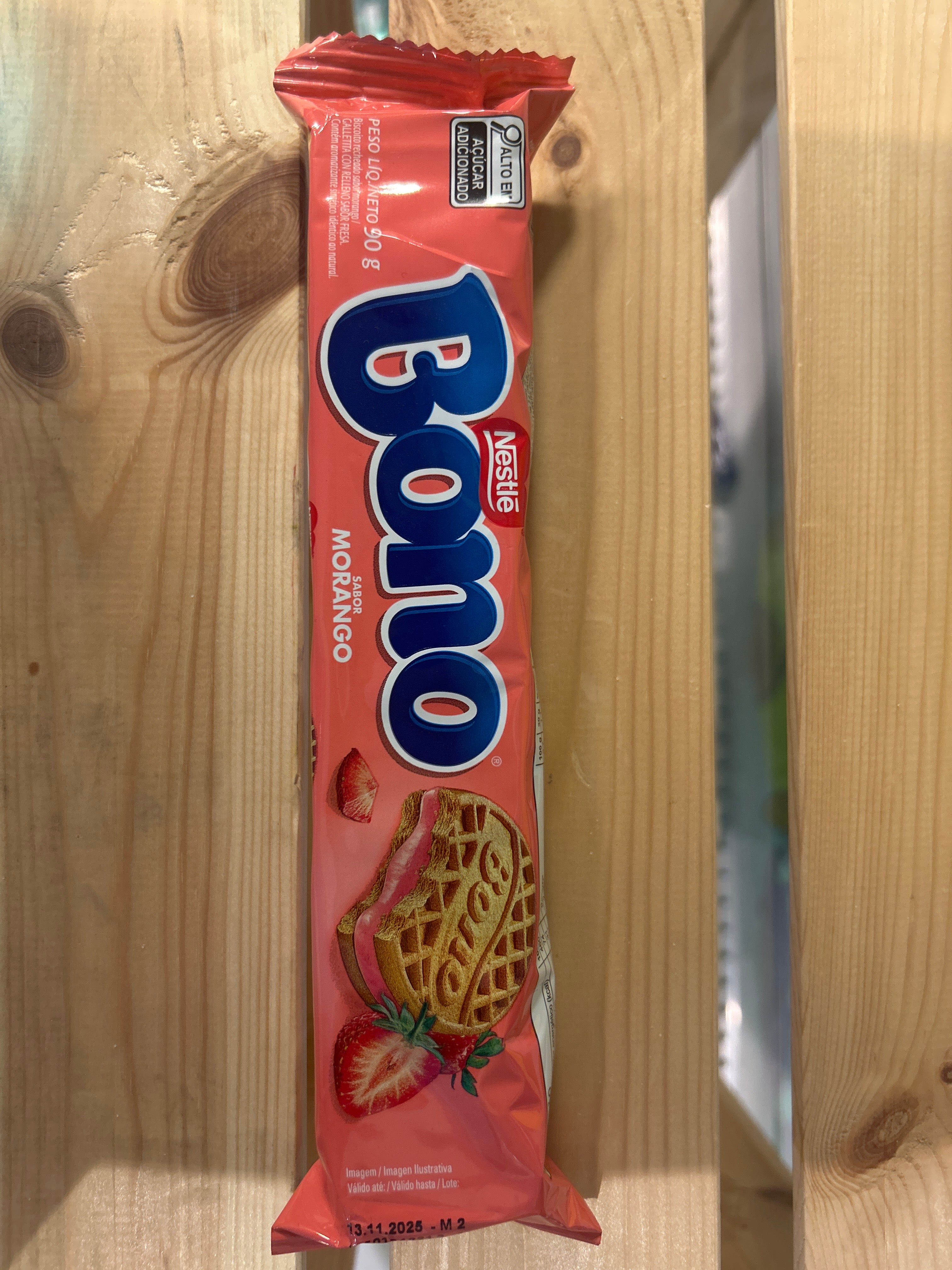 Bono - Biscuits Fourrés à la fraise (Bolacha Morango) NESTLÉ - 90g