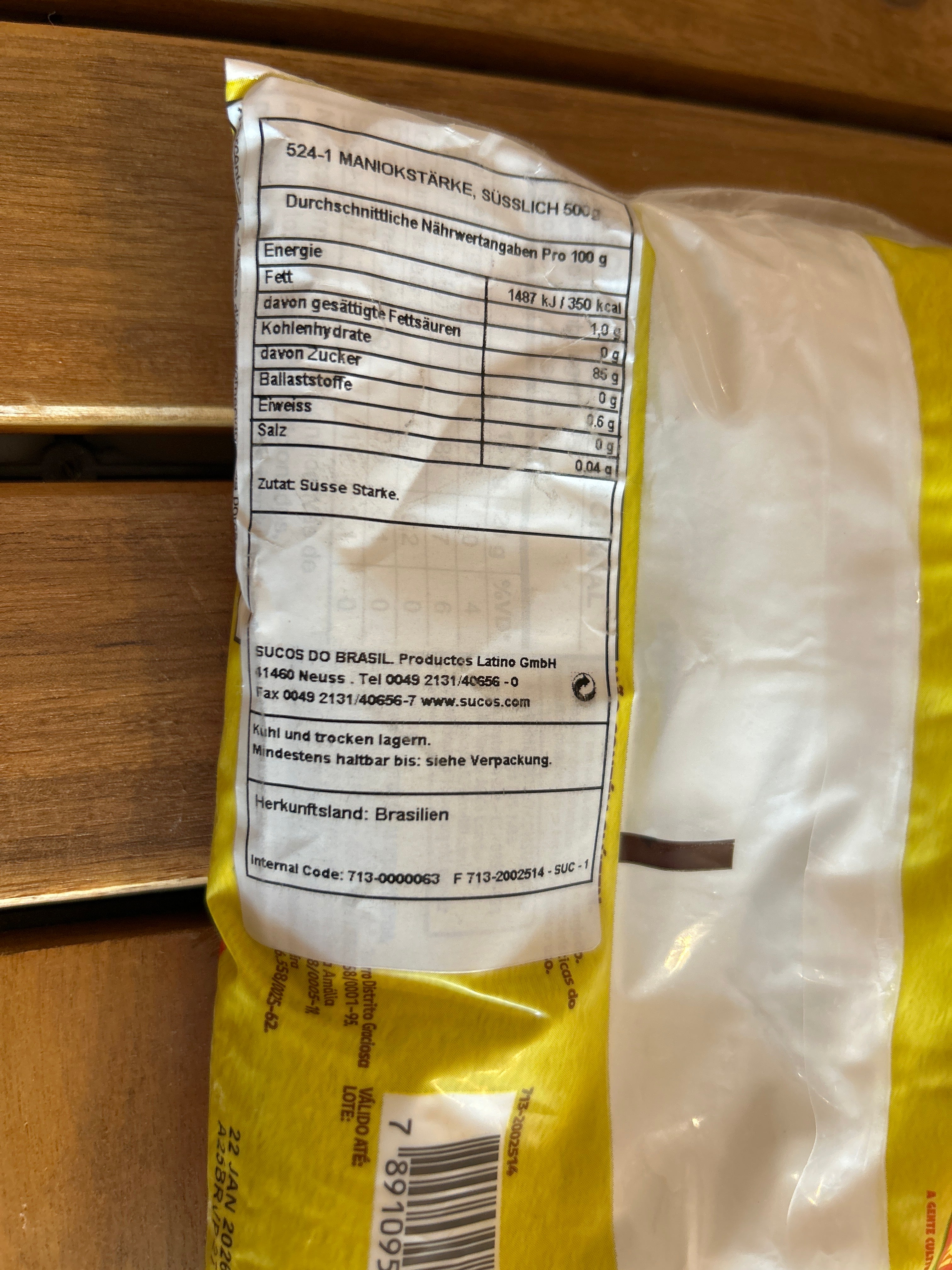 Polvilho Doux - Amido di Manioca dolce (Polvilho Doce) - YOKI - 500g