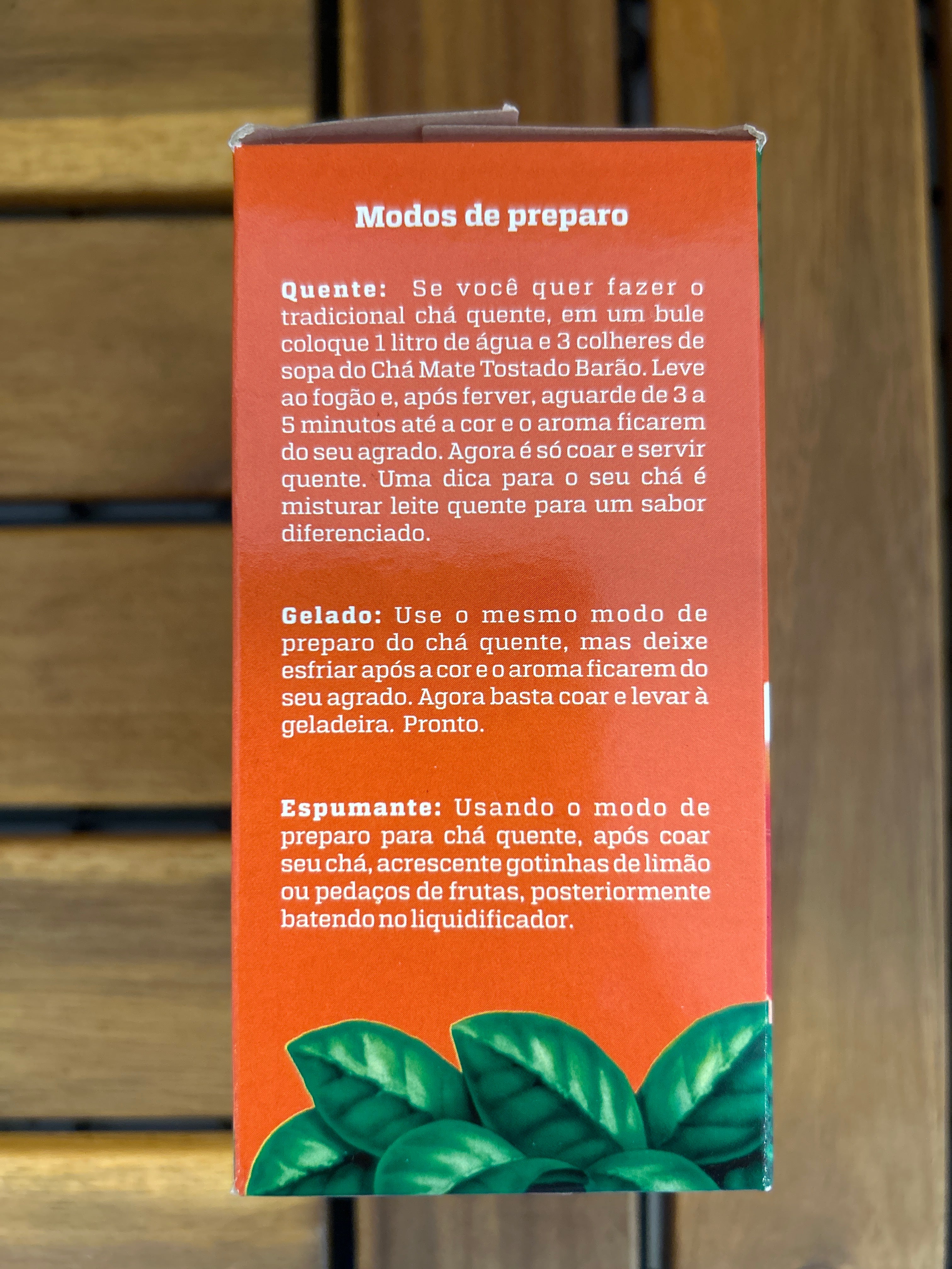 Tisana di mate tostato (Chá Mate Tostado) BARÃO - 100g