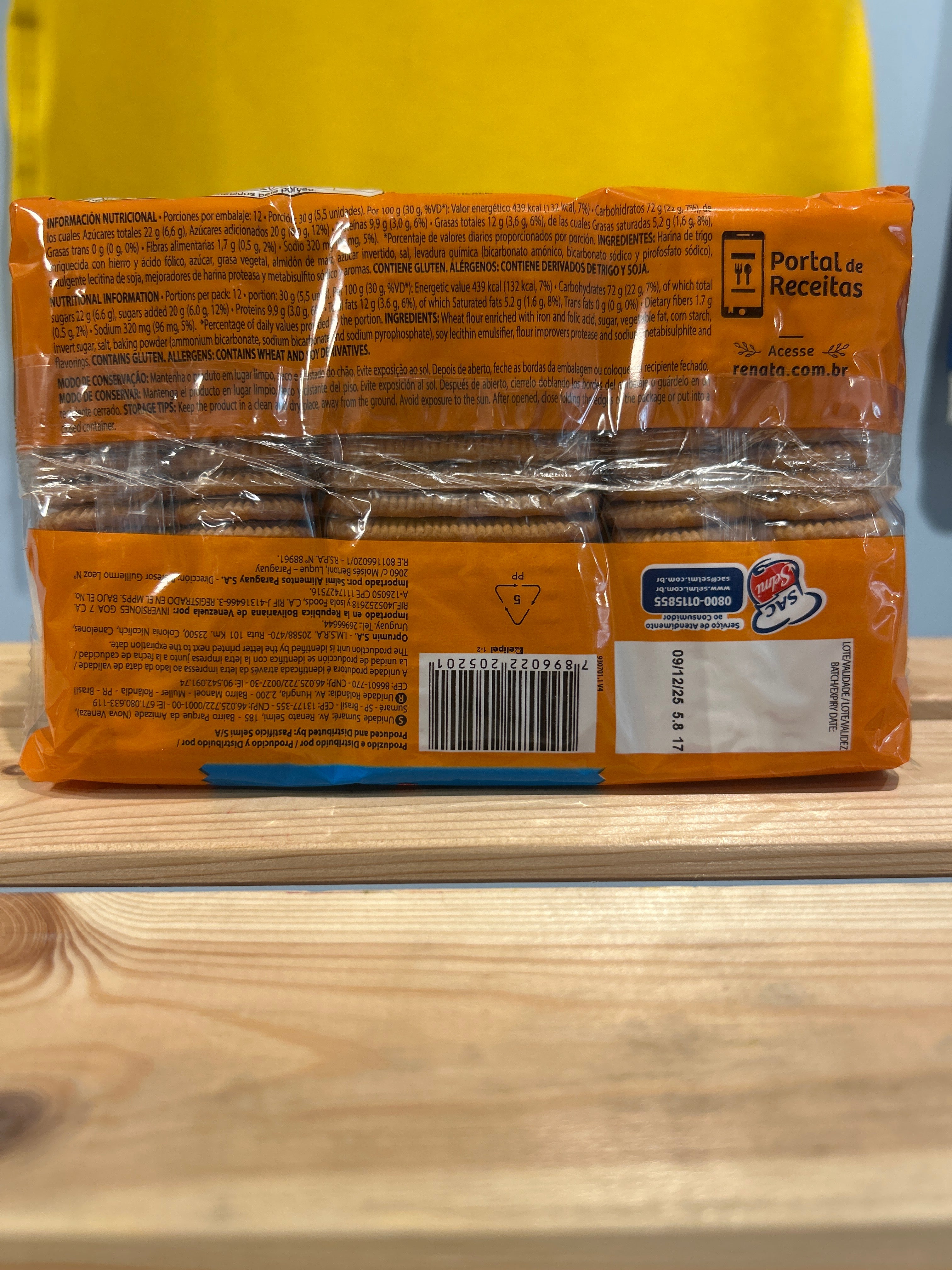 Biscuit à la Maïzena (Biscoito de Maizena) - RENATA - 360g