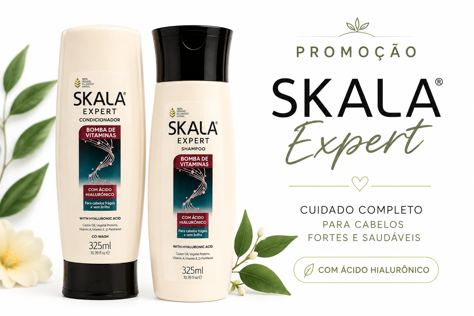 Après-shampooing Bombe de Vitamines à l'Acide Hyaluronique (Après-shampooing Bombe de Vitamines avec Acide Hyaluronique) - SKALA - 325ml