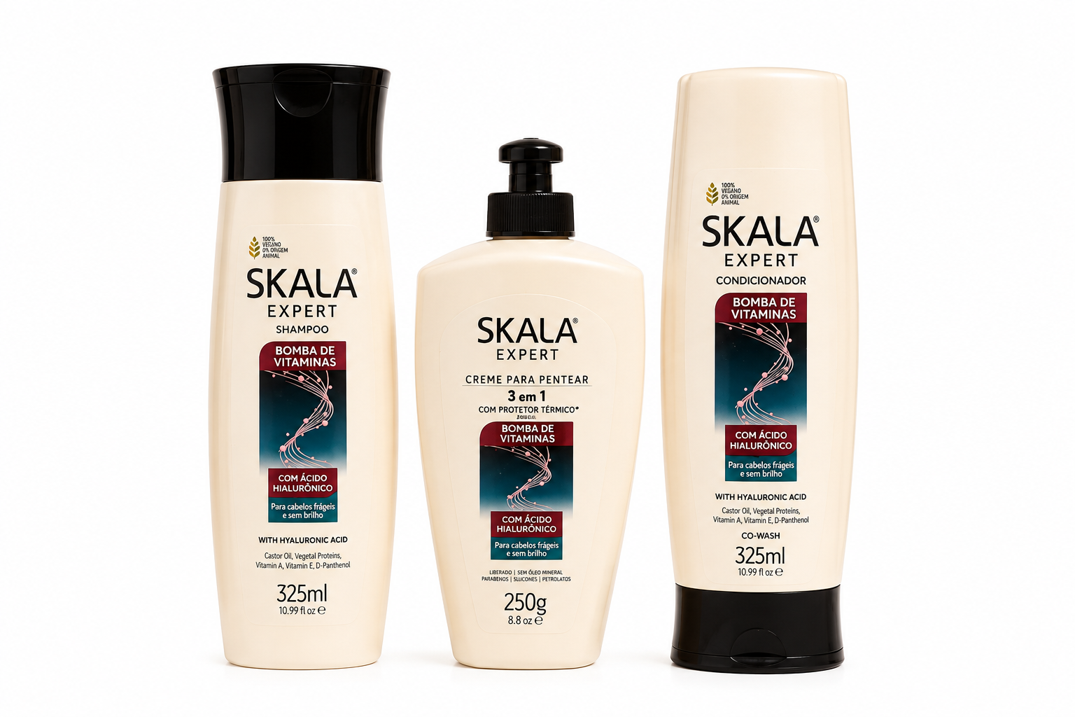 Après-shampooing Bombe de Vitamines à l'Acide Hyaluronique (Après-shampooing Bombe de Vitamines avec Acide Hyaluronique) - SKALA - 325ml