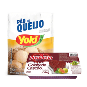 Combinação Perfeita - Mistura para Pão de Queijo - YOKI - 250g + Goiabada Cascão - PREDILECTA - 350g