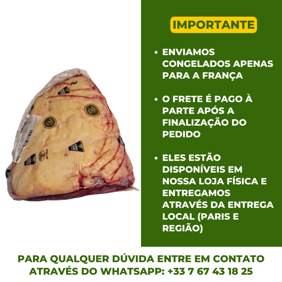 Entre 1.2kg e 1.399kg - Picanha Angus (Bovine Angus Aiguillette de Rumsteck) - (Congelado/Fresco - Frete pago à parte após a conclusão do pedido no site)