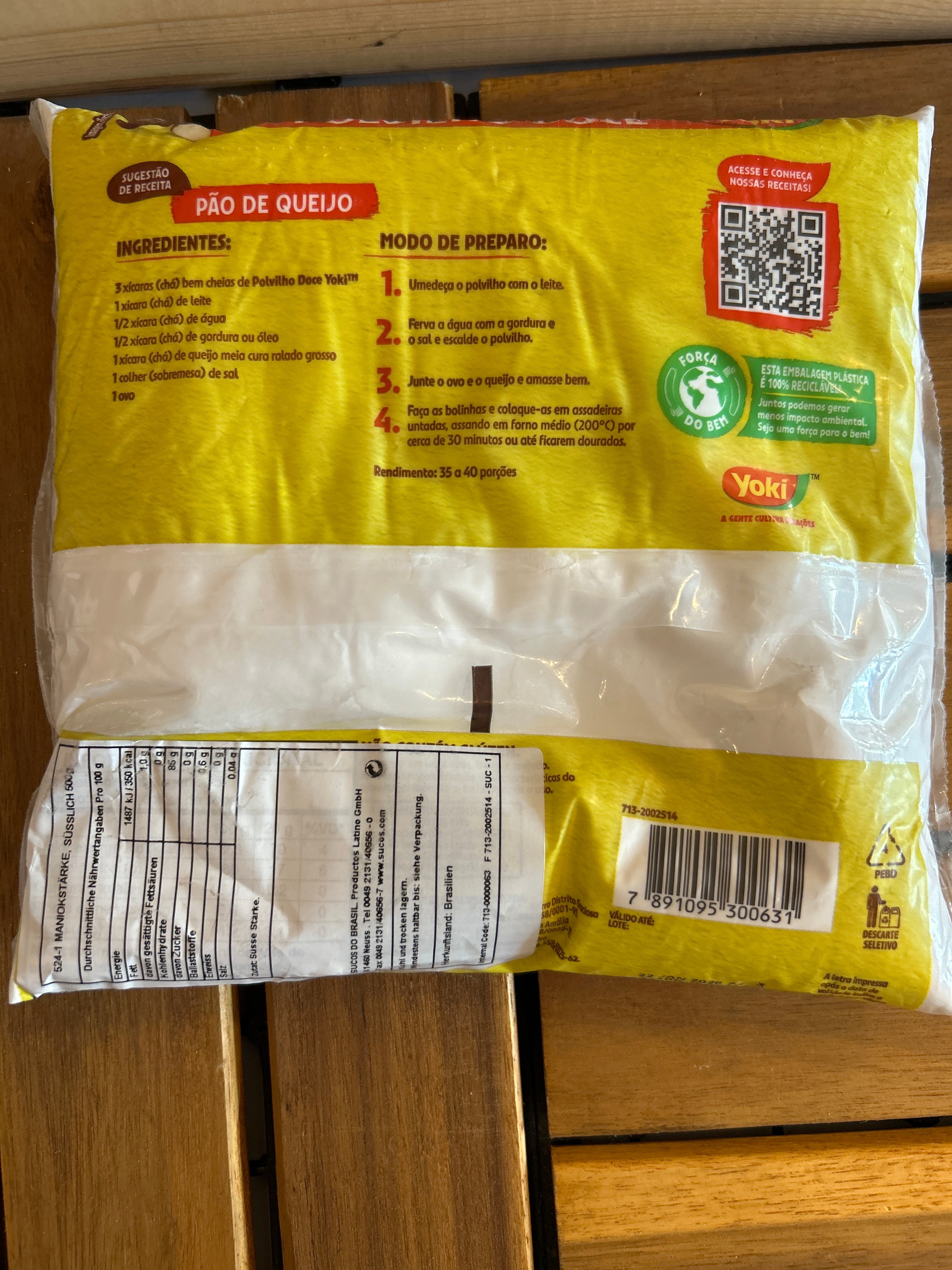 Polvilho Doux - Amido di Manioca dolce (Polvilho Doce) - YOKI - 500g
