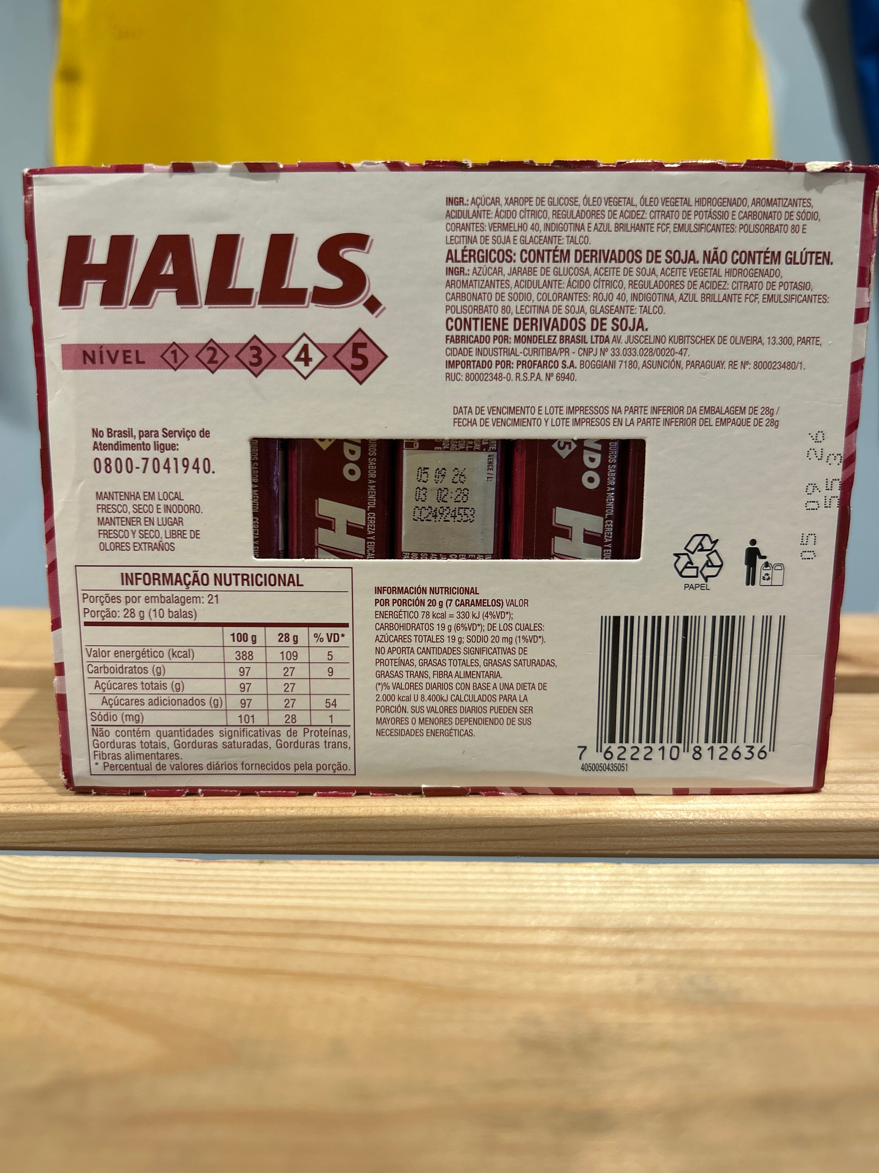 Bonbon cerise-(Bonbon Cerise) - HALLS - 28g