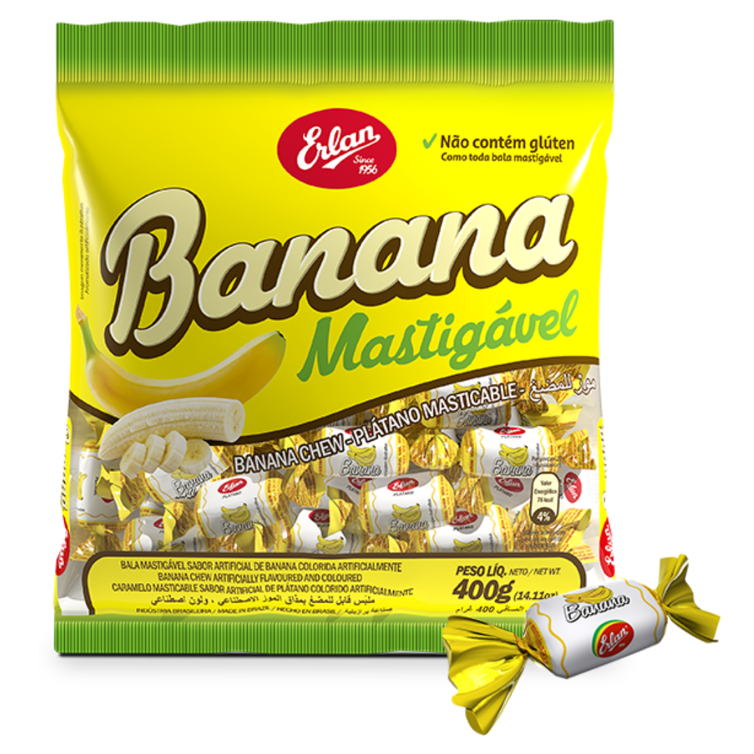 Bala de Banana - ERLAN - 400g