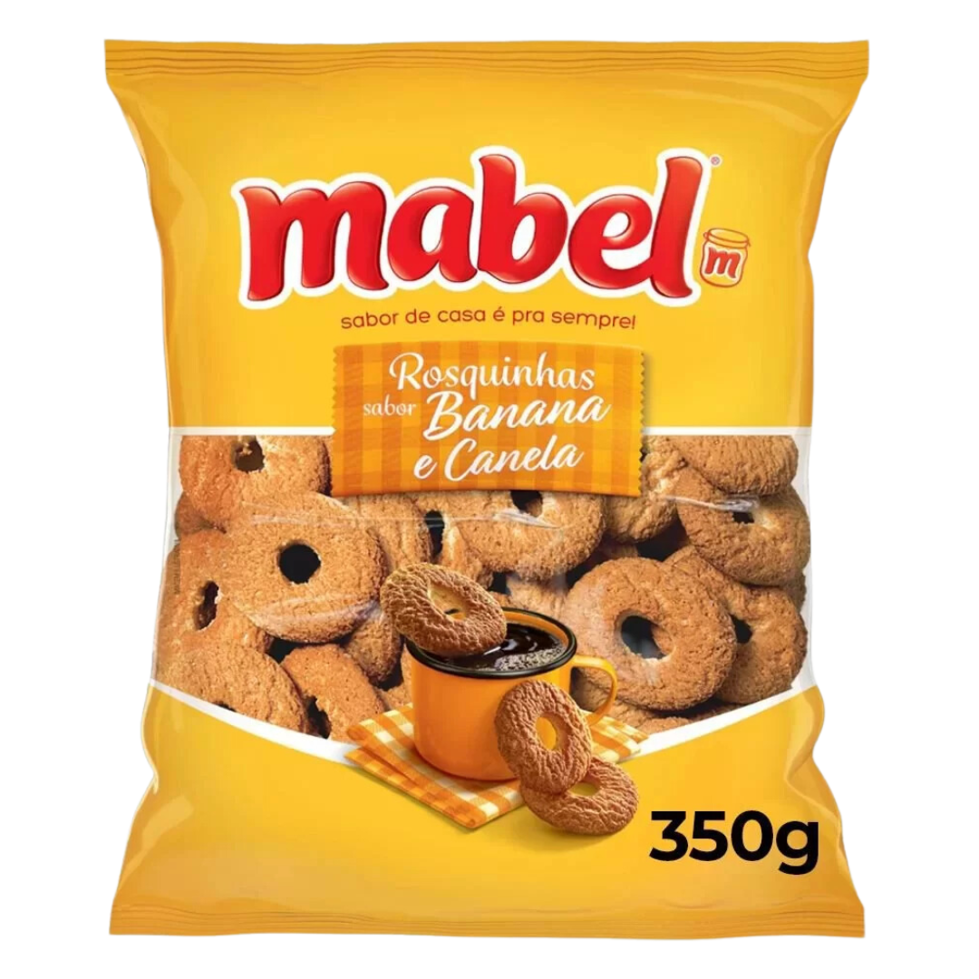Banana and cinnamon flavored biscuit (Banana ring with cinnamon) - MABEL - 300g