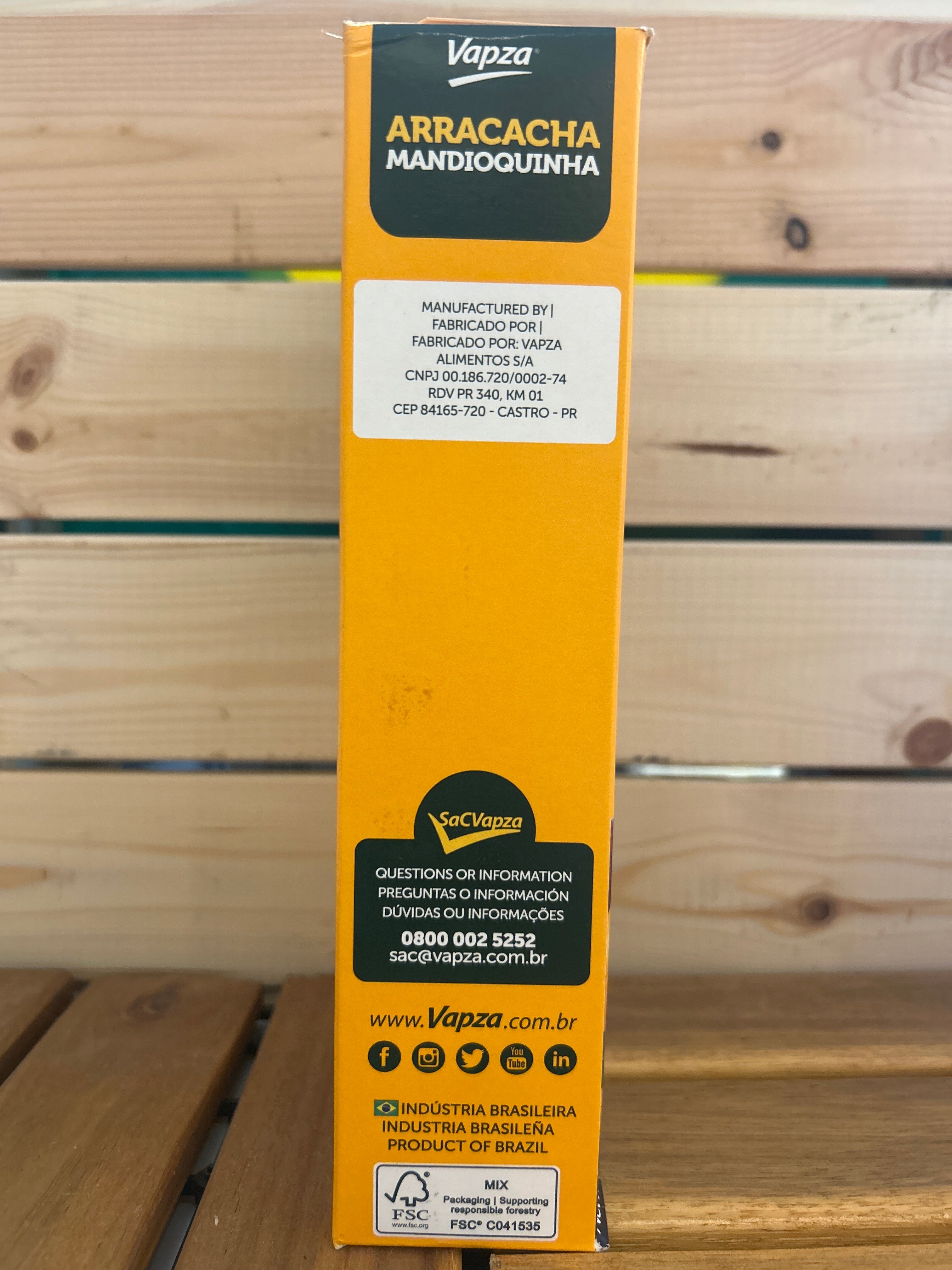 Mandioquinha Cuite - Pomme de terre Baroa - VAPZA - 500g