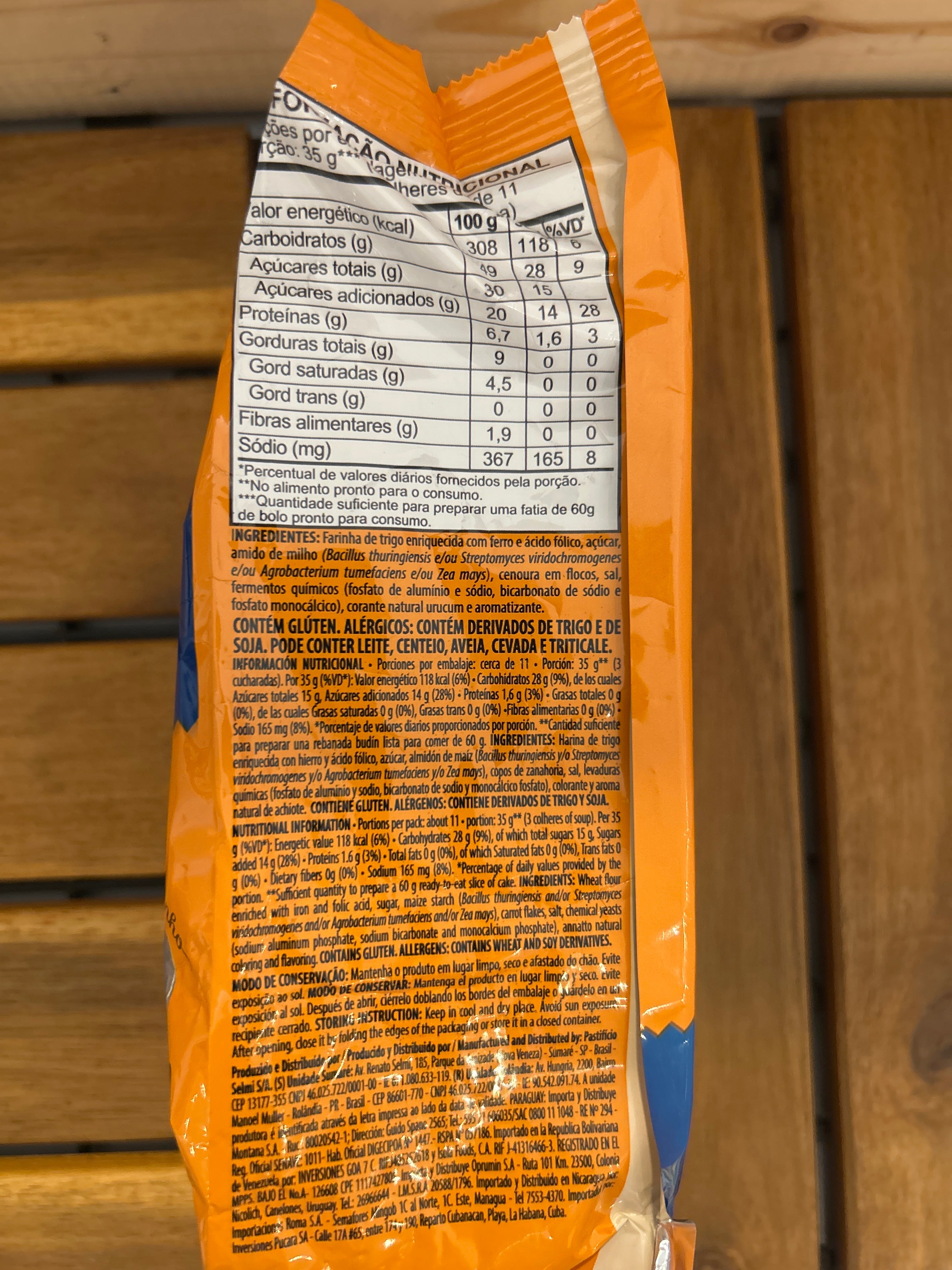 Préparation pour Gâteau à la Carotte (Mistura para Bolo de Cenoura) - RENATA - 400g