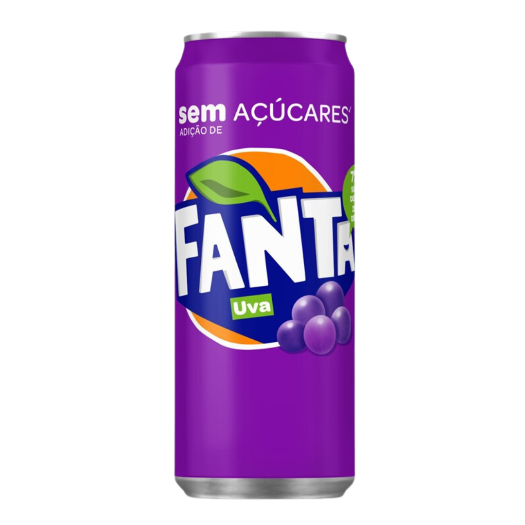 Grape soda without sugar - FANTA (Zero Grape Soda) - FANTA - 330ml