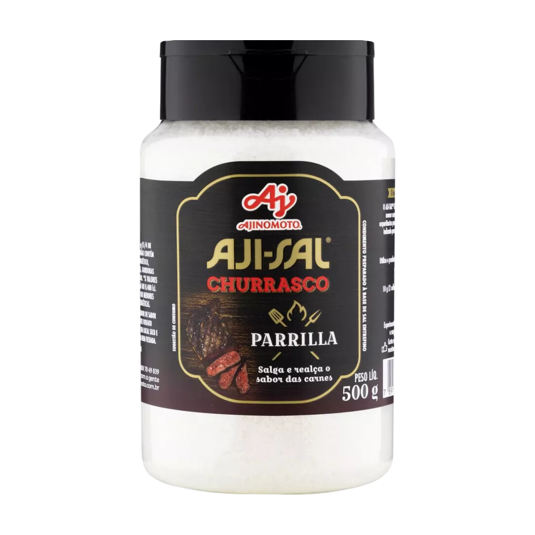 Sel de Parrilla pour Barbecue Aji-Sal Pot (Sel de Parrilla pour Barbecue Aji-Sal Flacon) - AJINOMOTO - 500g