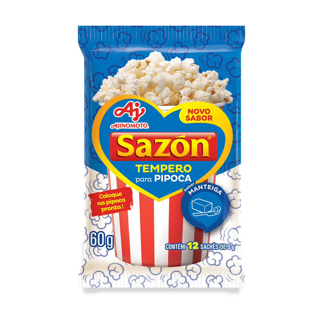 Condimento per popcorn (burro) (Tempero para Pipoca Manteiga) - SAZÓN - 60g