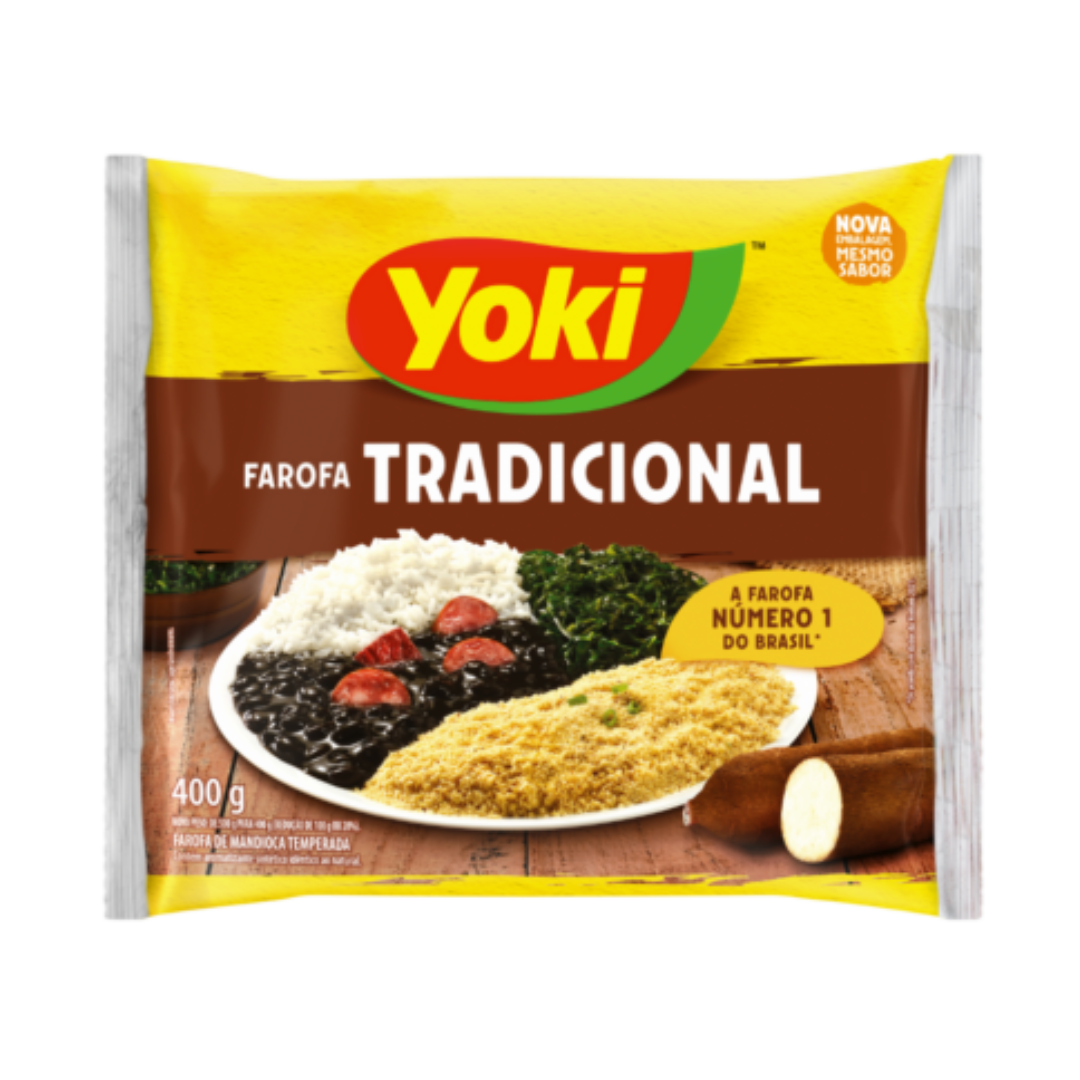 Seasoned cassava flour (Traditional Cassava Farofa) - YOKI - 400g