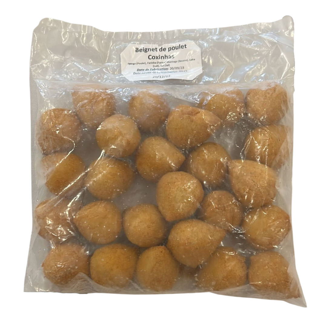 Fried Coxinha (Chicken) (frozen) 500g package (Frozen Fried Chicken Coxinha) Small (25 units) 500g (Frozen)