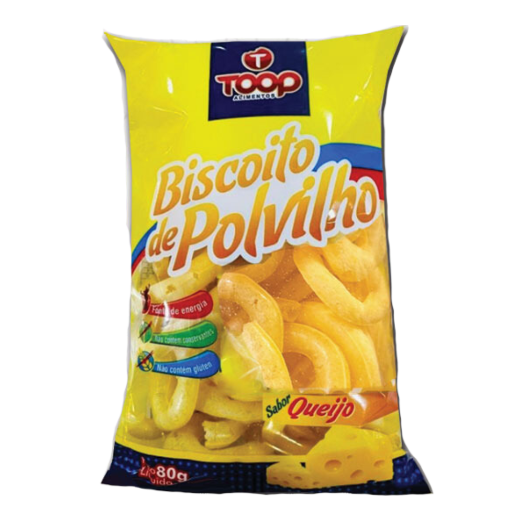 Biscuit de farine de manioc saveur fromage (Biscoito de Polvilho Queijo) - TOOP - 80g