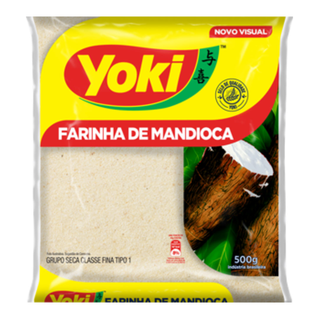 Farinha de Mandioca Crua (Farine de Manioc Cru) - YOKI - 500g - Mon Petit Brésil