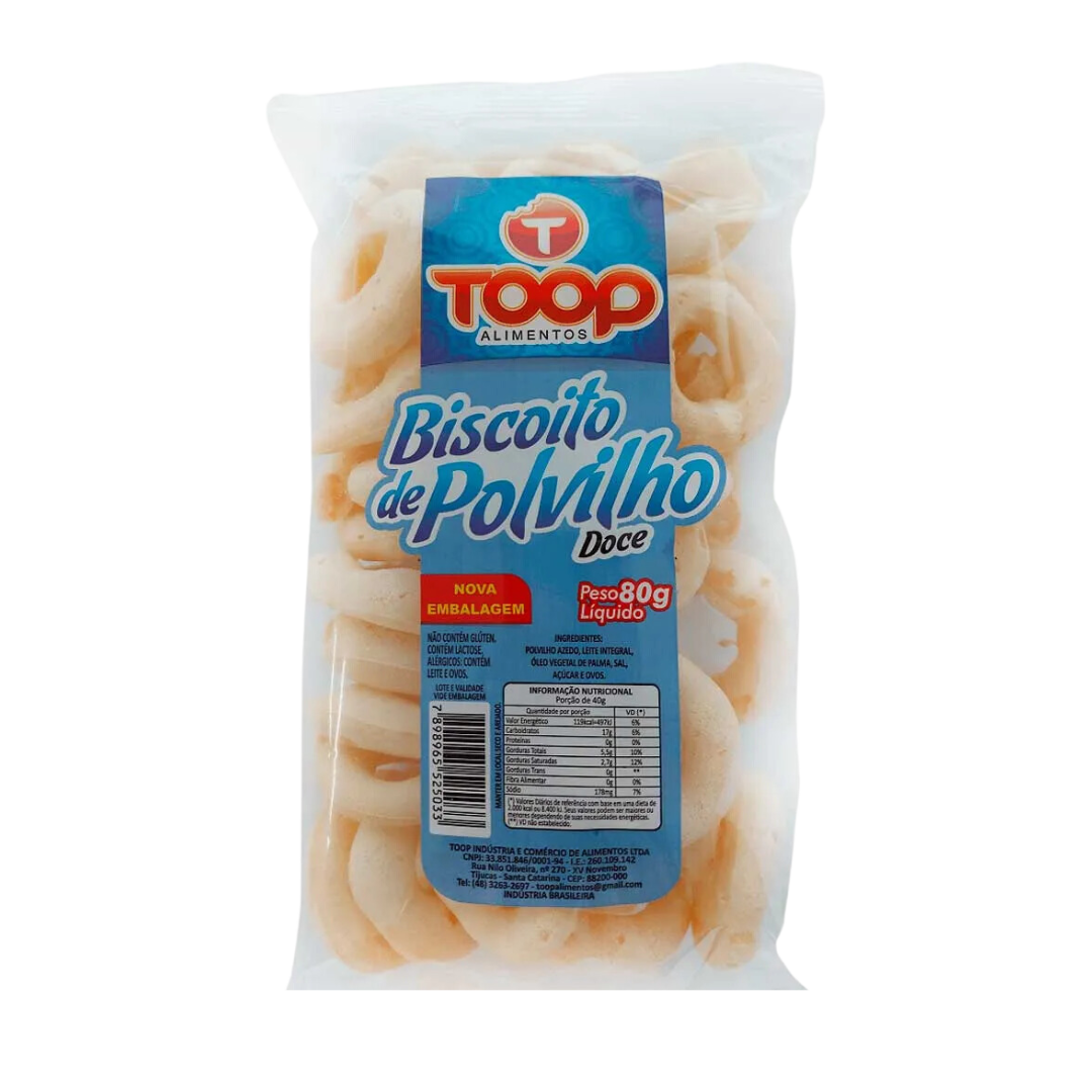 Biscuit de farine de manioc sucre (Biscoito de Polvilho Doce) - TOOP - 80g